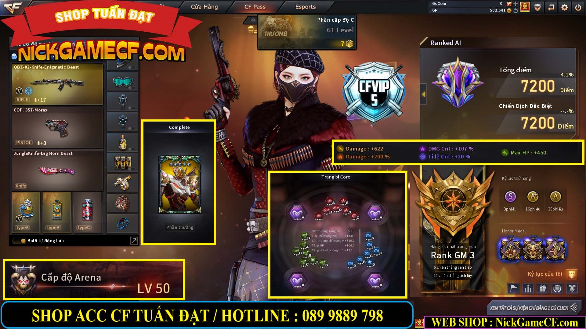 MÃ CF13260 - GIÁ : 2999K - CHIẾN AI MODE + ZOM XINH - VIP5