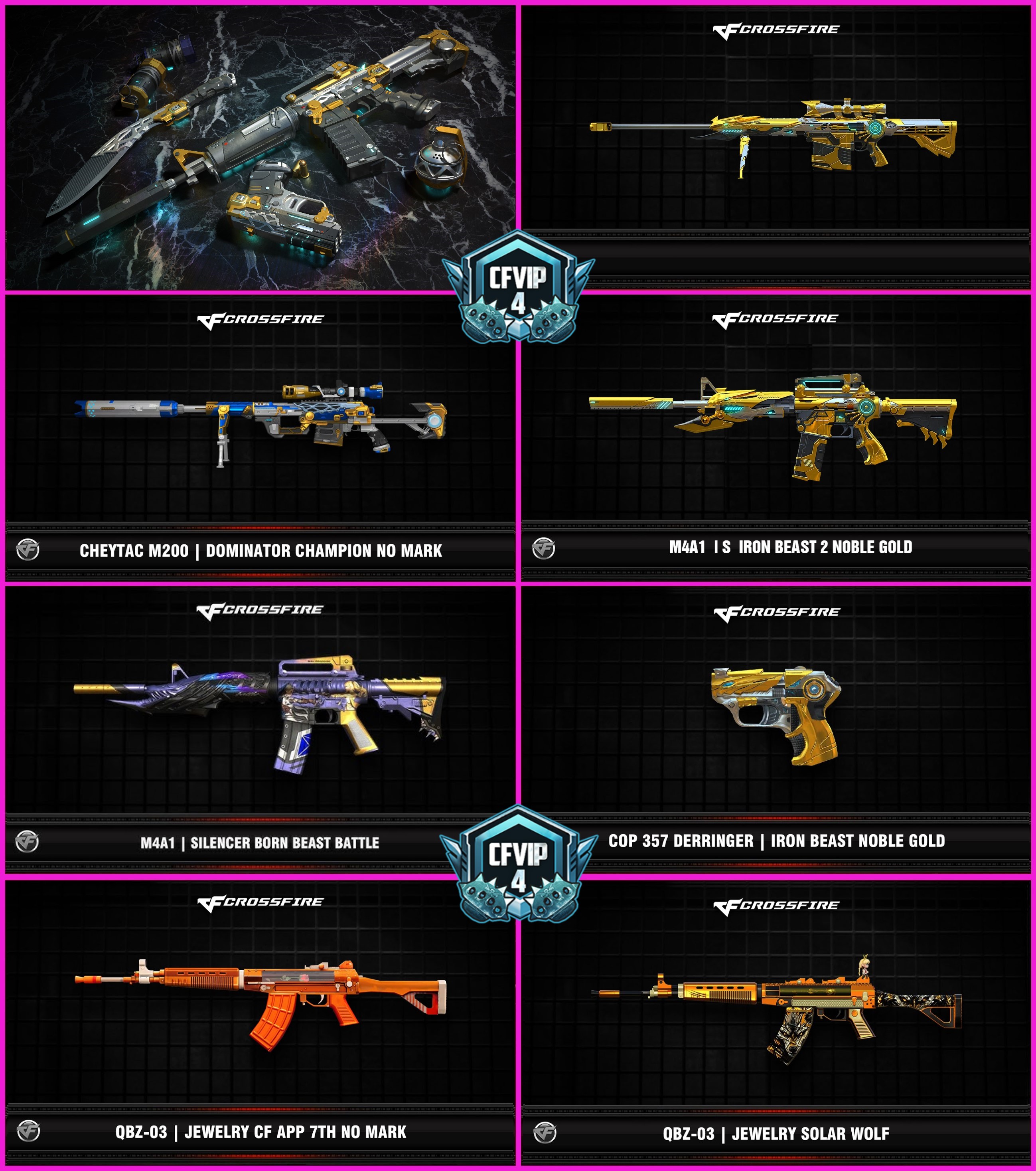 MÃ CF14398 - GIÁ : 1999K - C4 ĐẸP - VIP4 - SET DOMINATOR , TRANS2 N.G