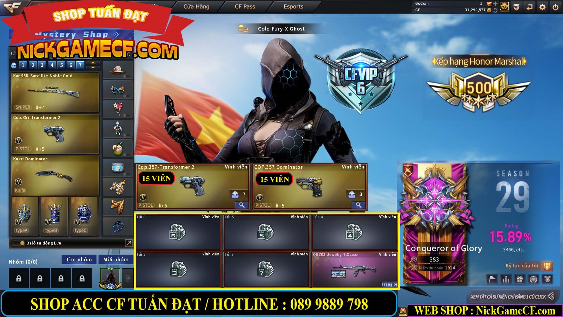 MÃ CF14462 - GIÁ : 5850K - CHIẾN C4 XỊN XÒ - 49 VIP - VIP6