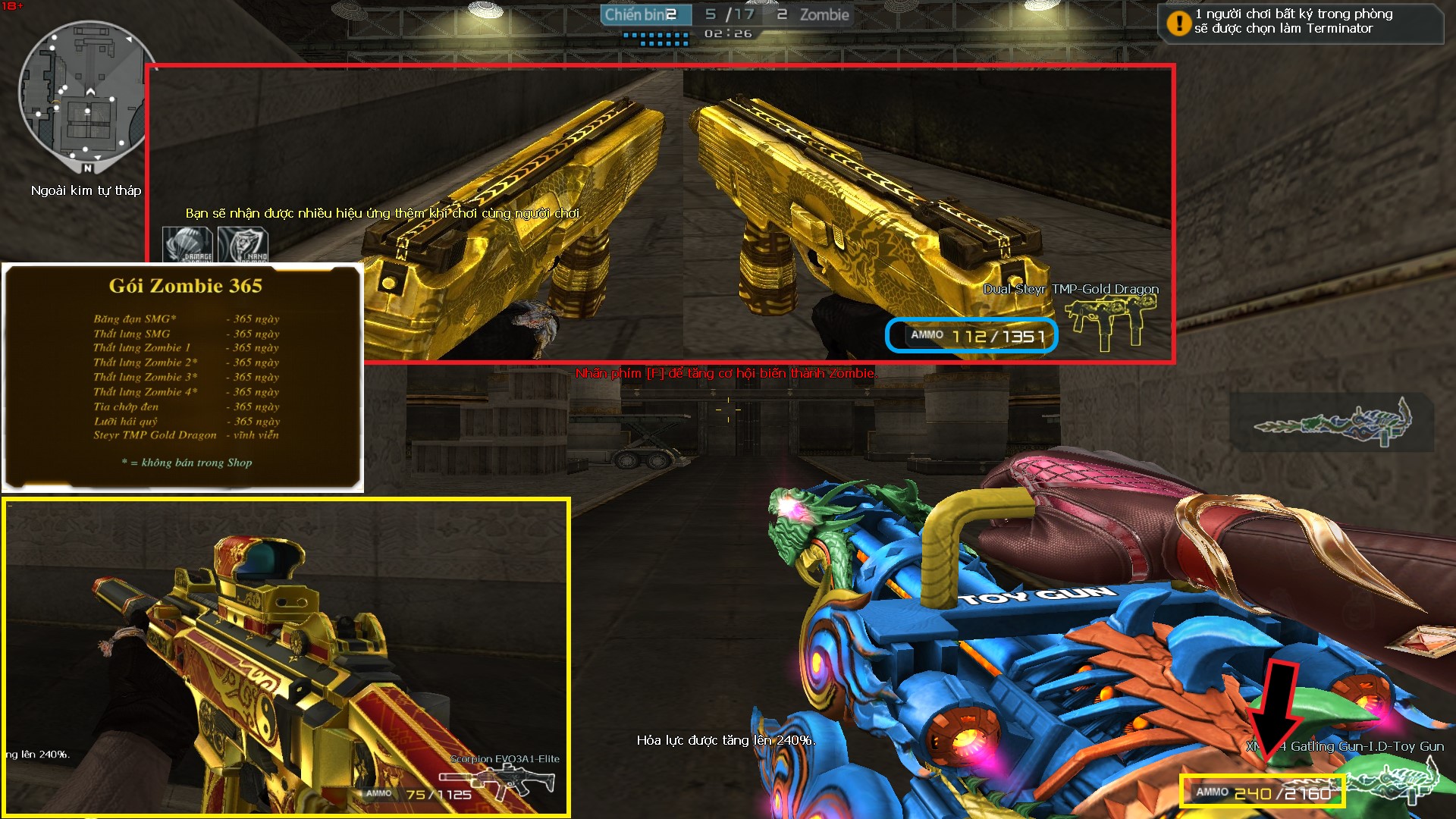 MÃ CF14484 - GIÁ : 2850K - CHIẾN ZOM SIÊU XINH - 20 VIP - GẦN VIP3