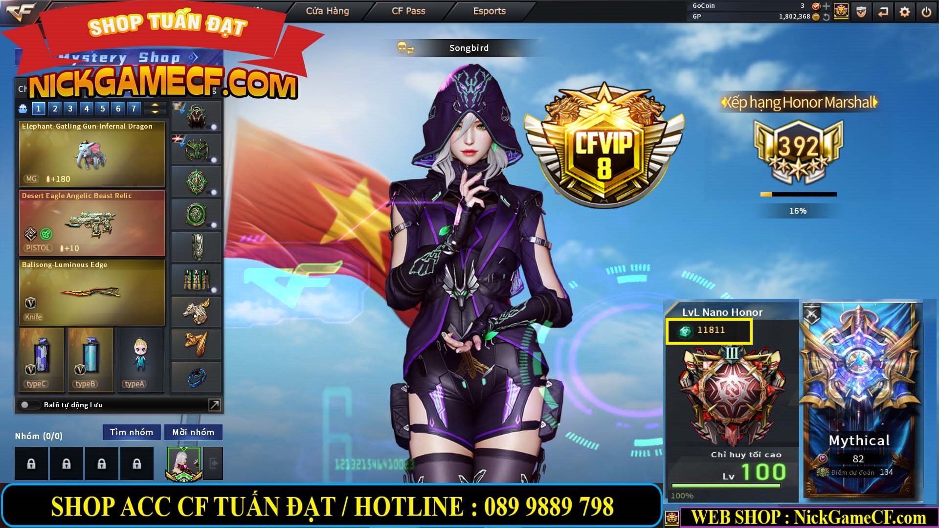 MÃ CF14501 - GIÁ : 26M5 - FULL OPTIONS - 102 VIP - VIP8