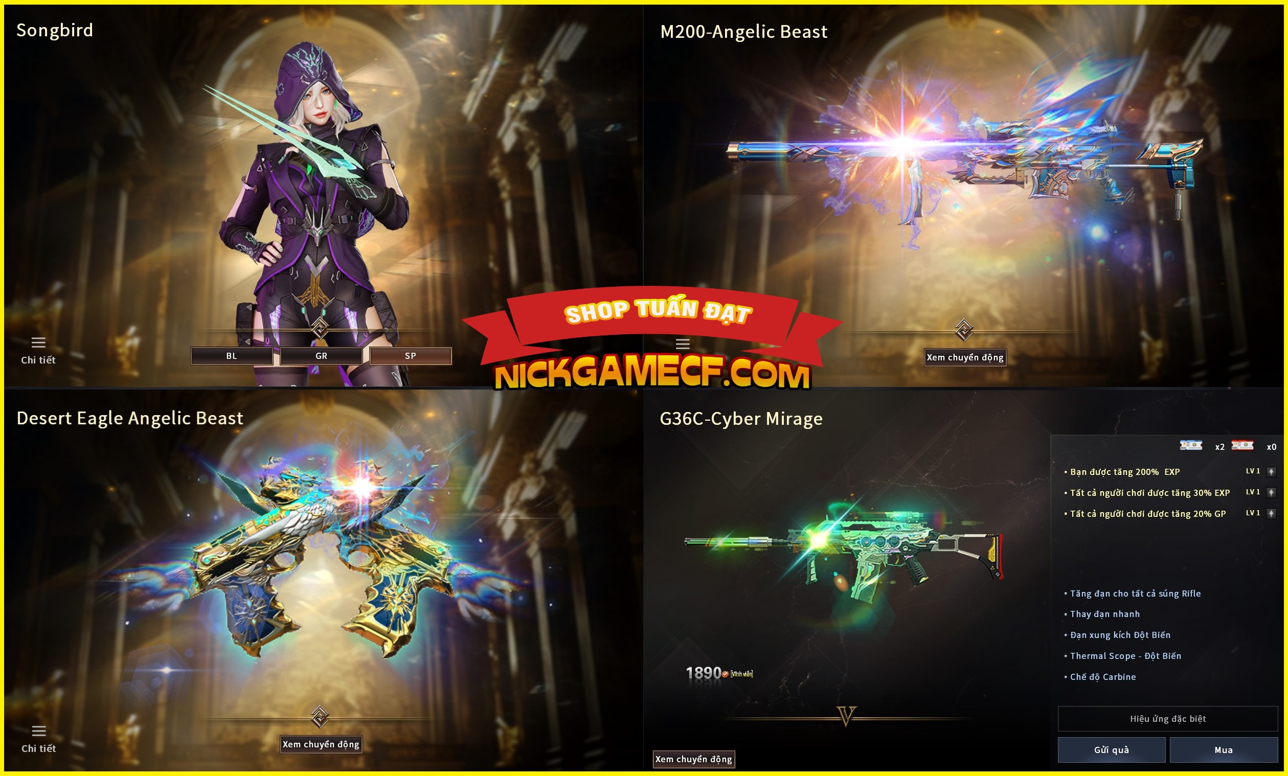 MÃ CF14512 - GIÁ : 3550K - CHIẾN C4 ĐẸP LUNG LINH - VIP5