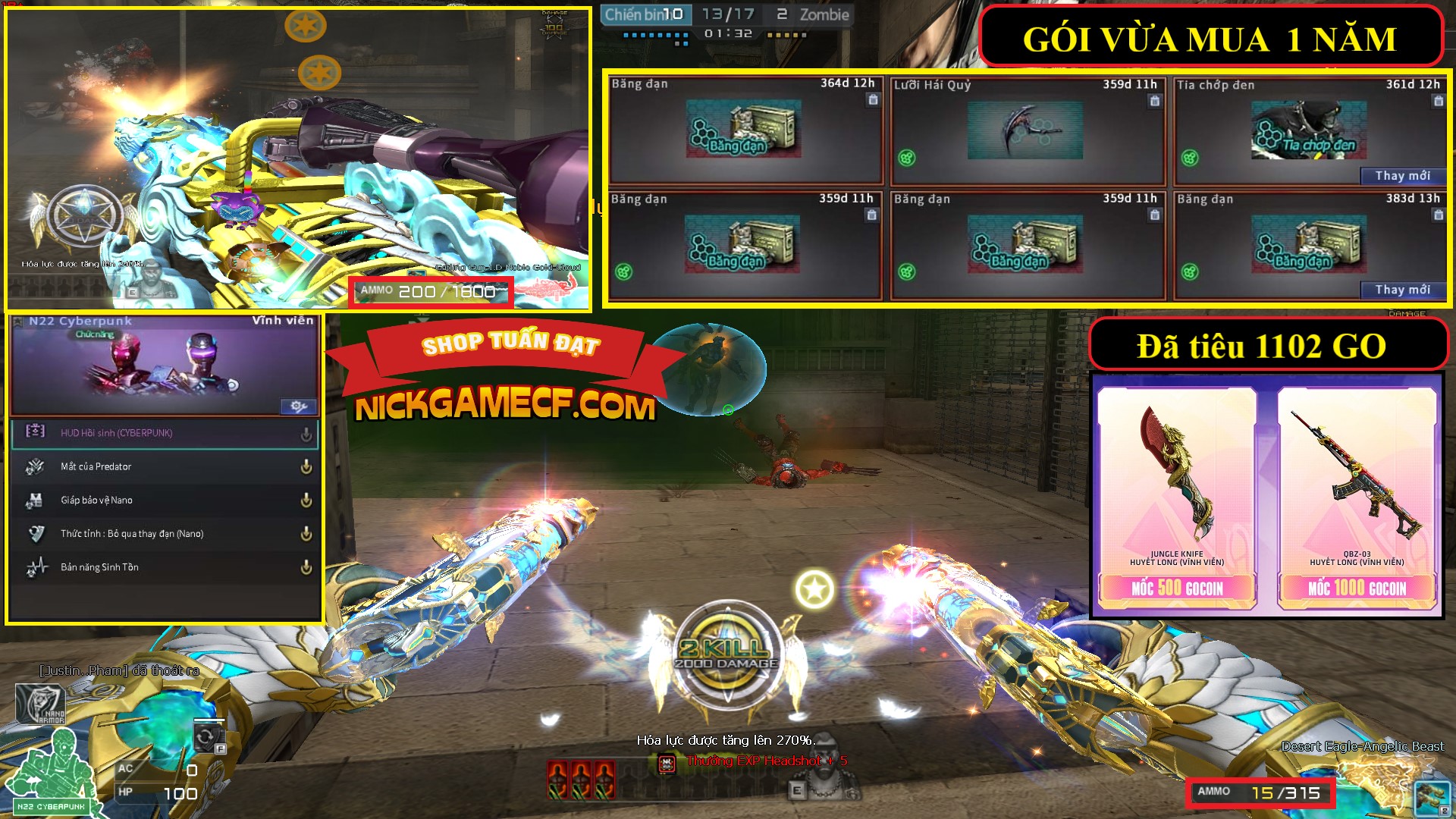 MÃ CF15263 - GIÁ : 1099K - CHIẾN ZOM XINH - CHƠI SEVER TÂN BINH