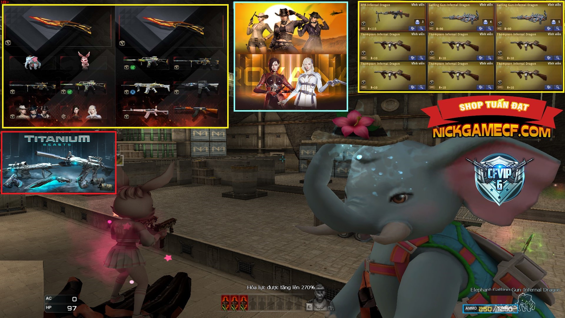 MÃ CF15275 - GIÁ : 7M5 - FULL ZOM - C4 - 63 VIP - VIP6