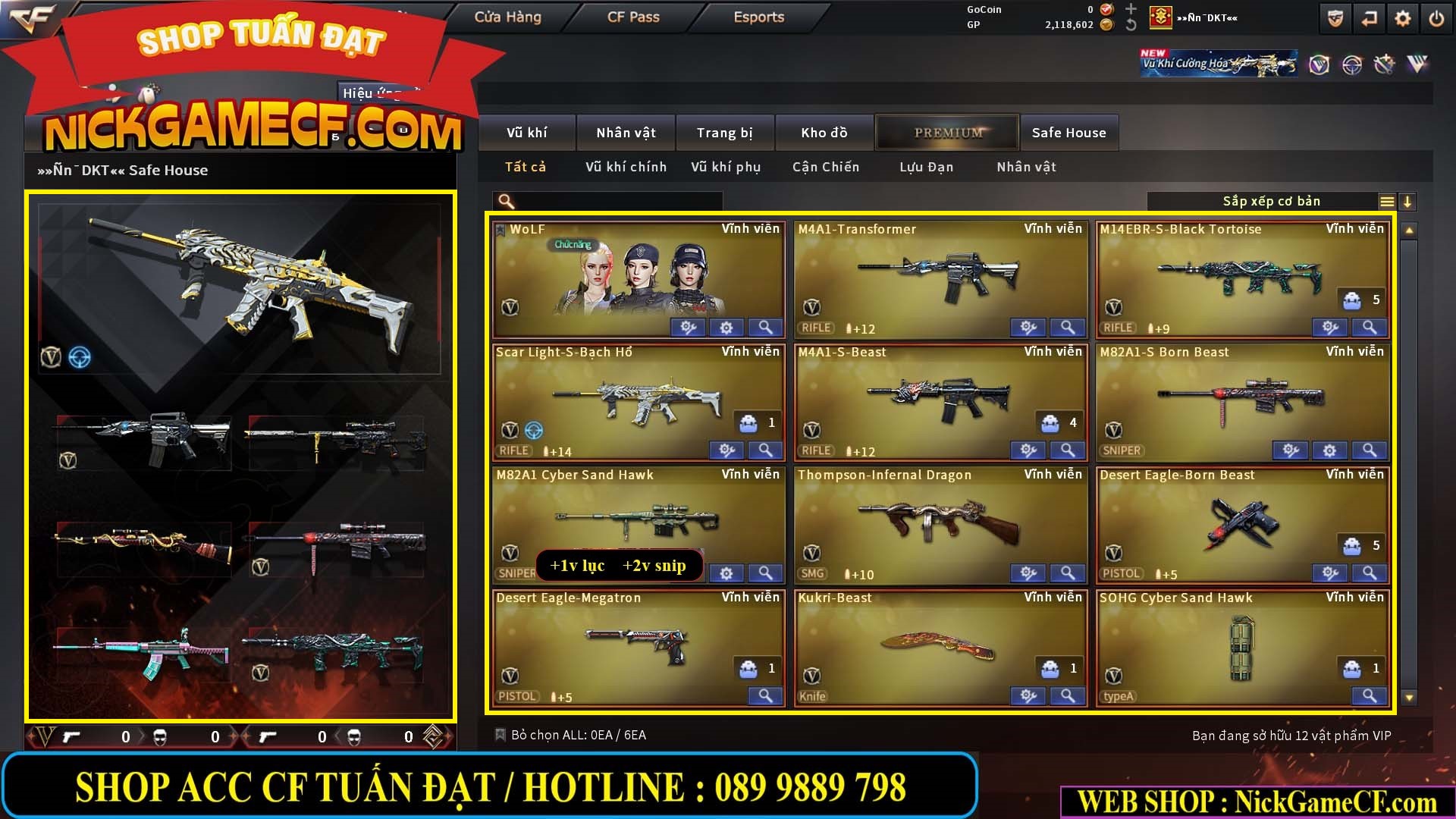 MÃ CF15283 - GIÁ : 1950K - CHIẾN C4 XINH - 12 VIP - VIP4