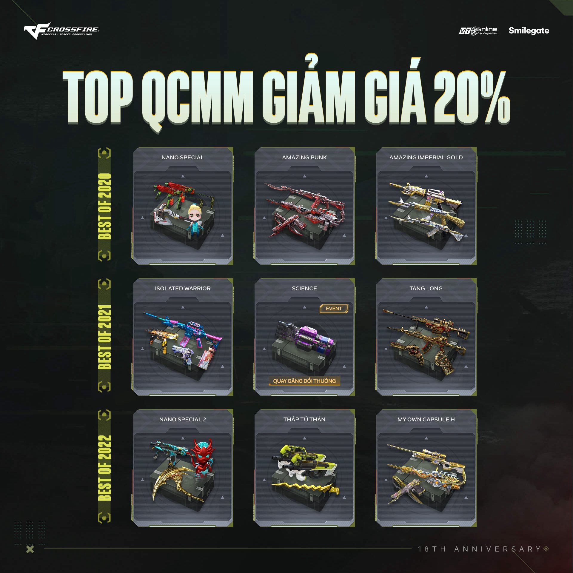 ACC CỎ CÓ 80 QCMM FREE - 30K / 1 ACC