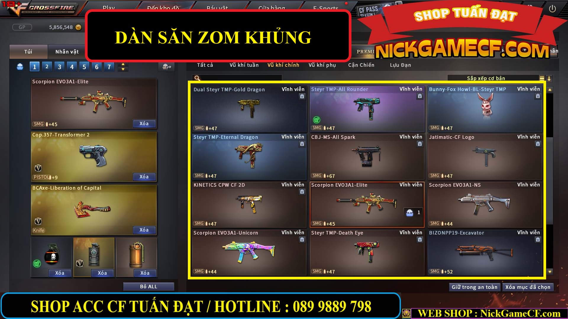 MÃ CF12775 - GIÁ : 7M5 - SIÊU NÉT (ZOM + C4) - 41 VIP - VIP6