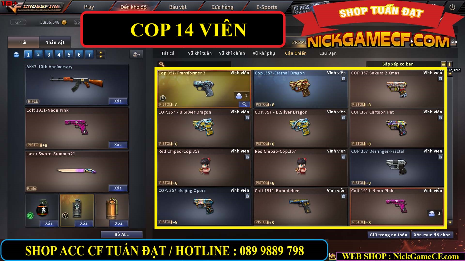 MÃ CF12775 - GIÁ : 7M5 - SIÊU NÉT (ZOM + C4) - 41 VIP - VIP6