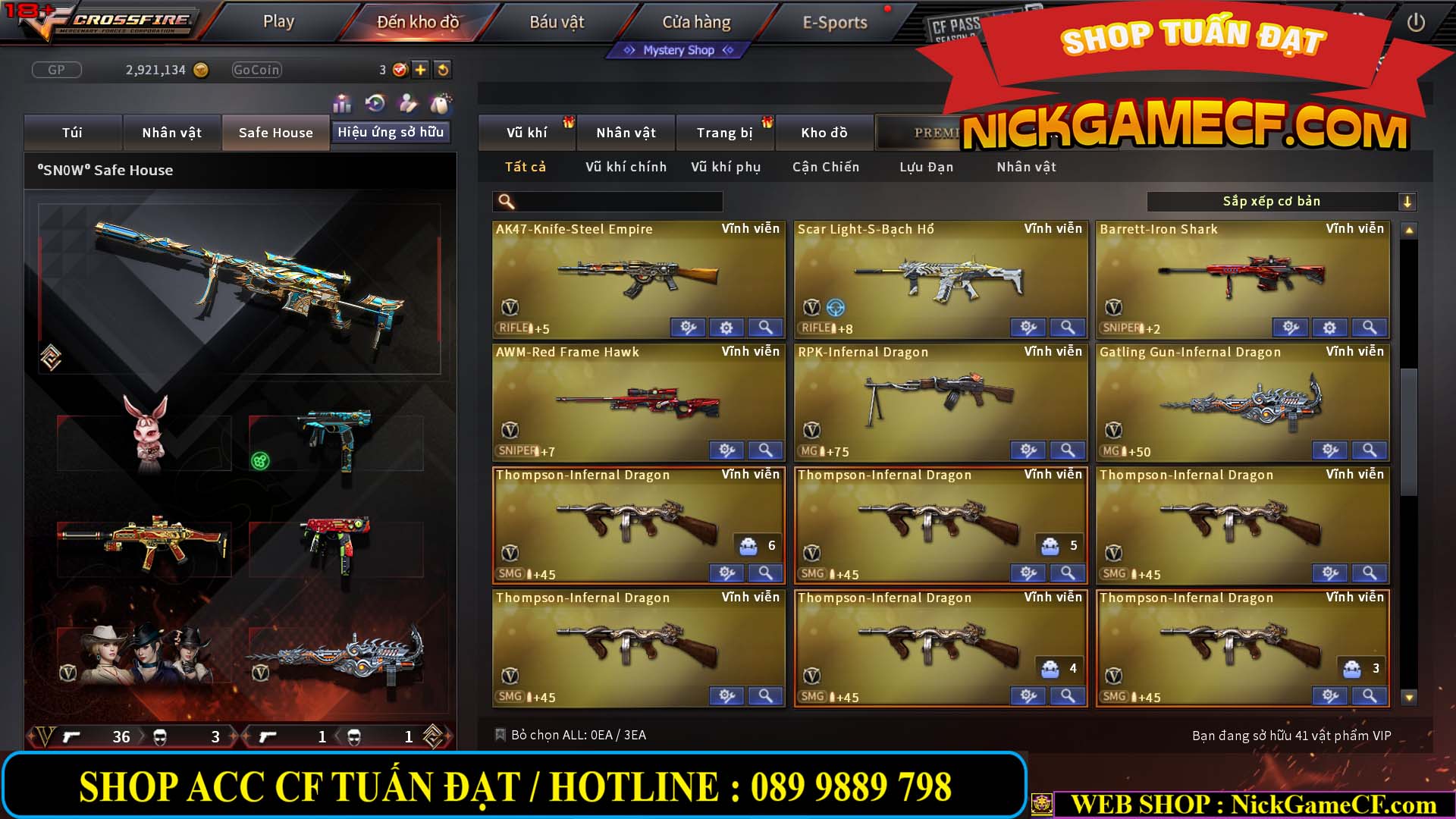 MÃ CF12775 - GIÁ : 7M5 - SIÊU NÉT (ZOM + C4) - 41 VIP - VIP6