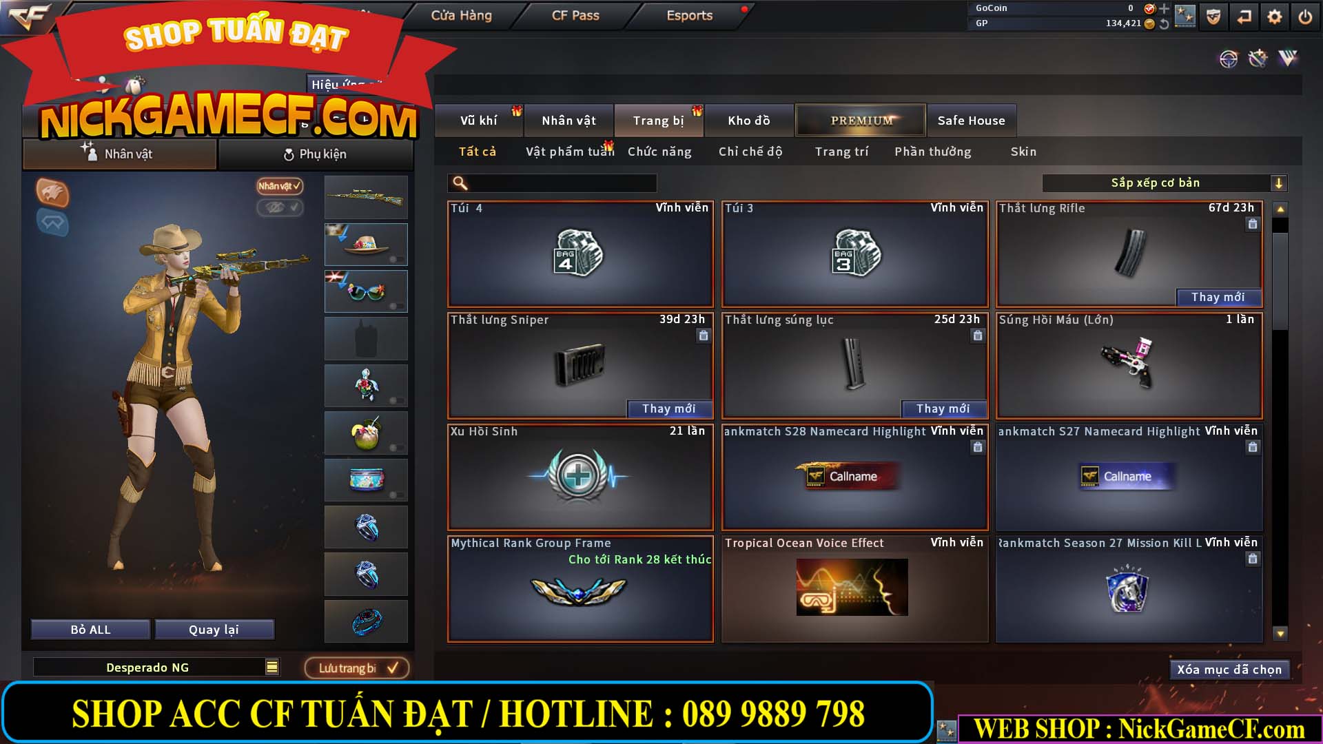 MÃ CF12815 - GIÁ : 3750K - CHIẾN C4 SIÊU HÓT - 9 VIP - VIP5 WEB