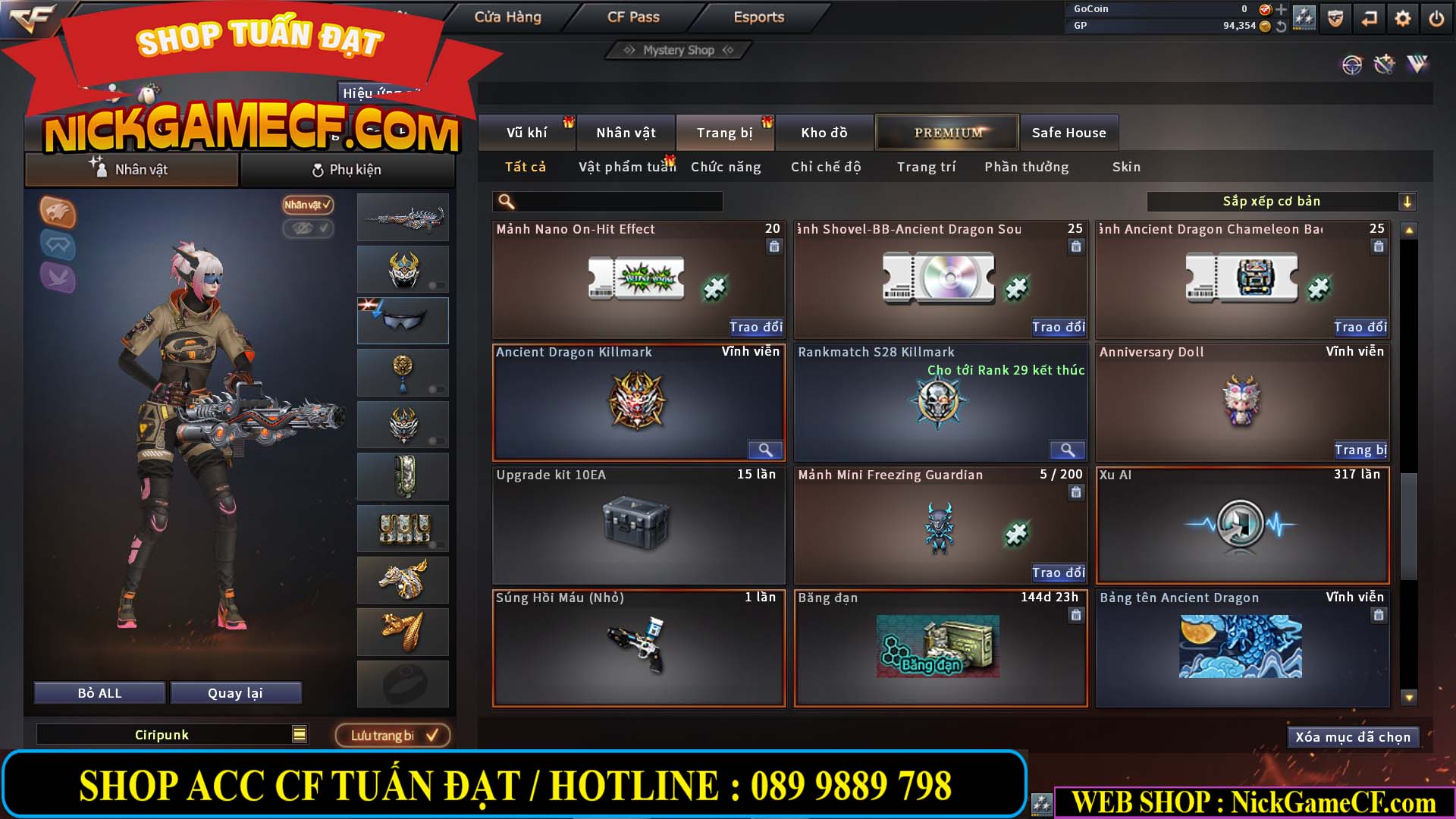 MÃ CF13042 - GIÁ : 2250K - CHIẾN ZOM THỦ NHỎ XINH - 11 VIP - VIP4