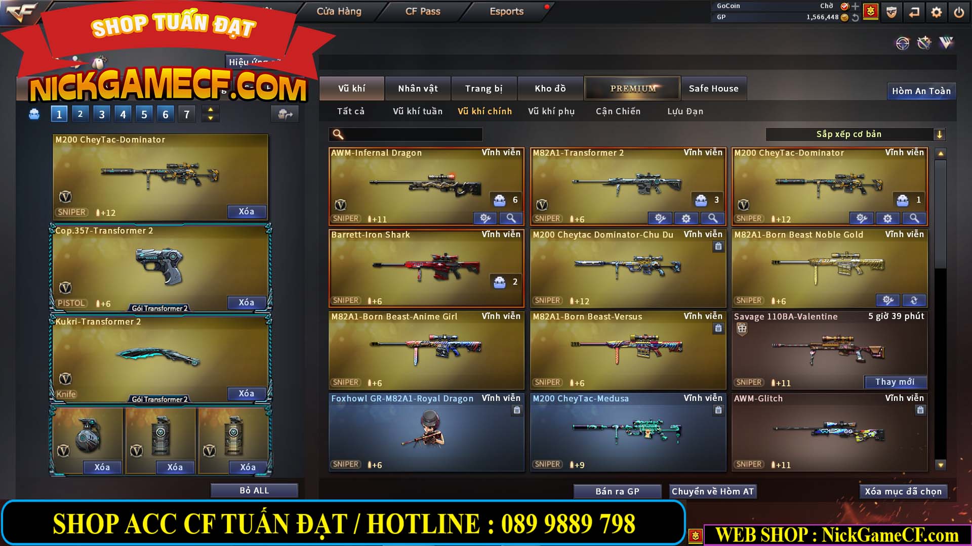 MÃ CF13080 - GIÁ : 3850K - CHIẾN C4 NÉT - 26 VIP - VIP5
