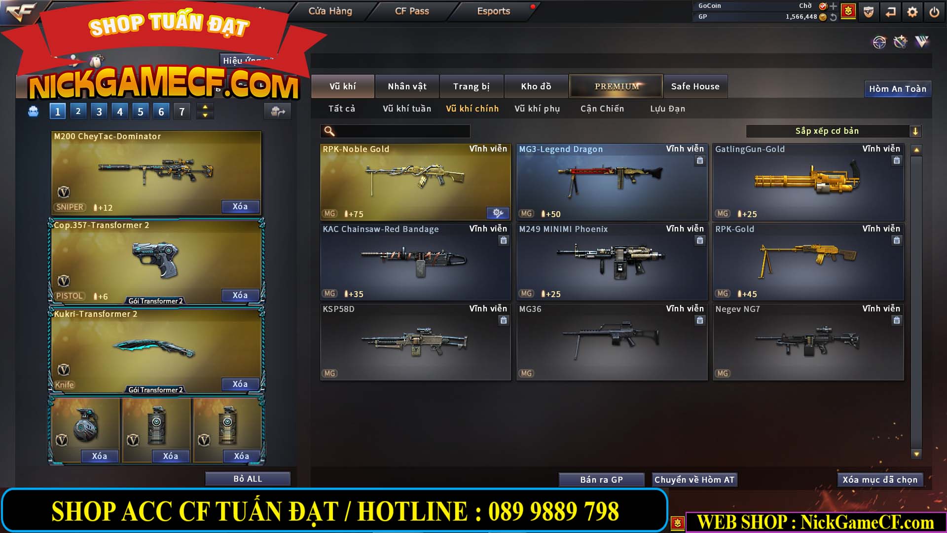 MÃ CF13080 - GIÁ : 3850K - CHIẾN C4 NÉT - 26 VIP - VIP5
