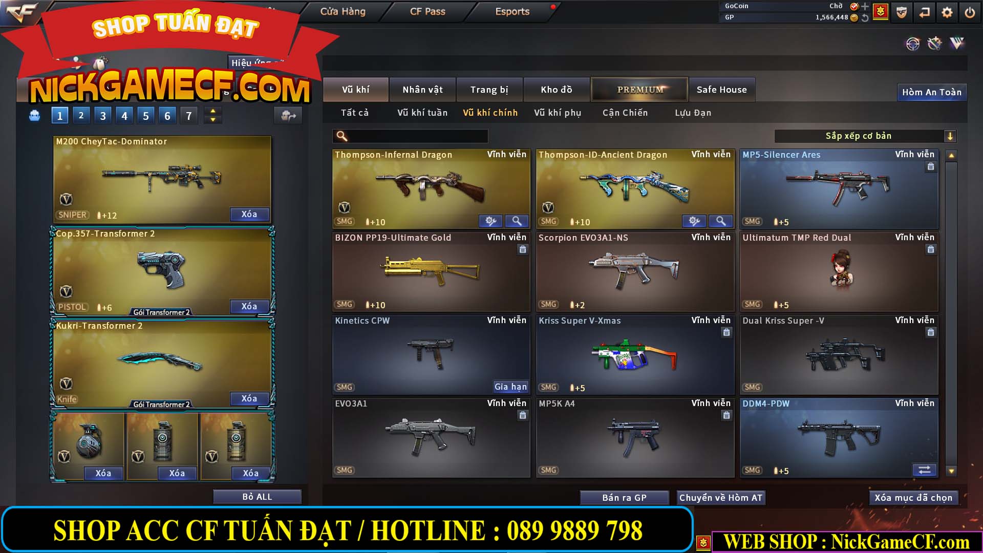MÃ CF13080 - GIÁ : 3850K - CHIẾN C4 NÉT - 26 VIP - VIP5