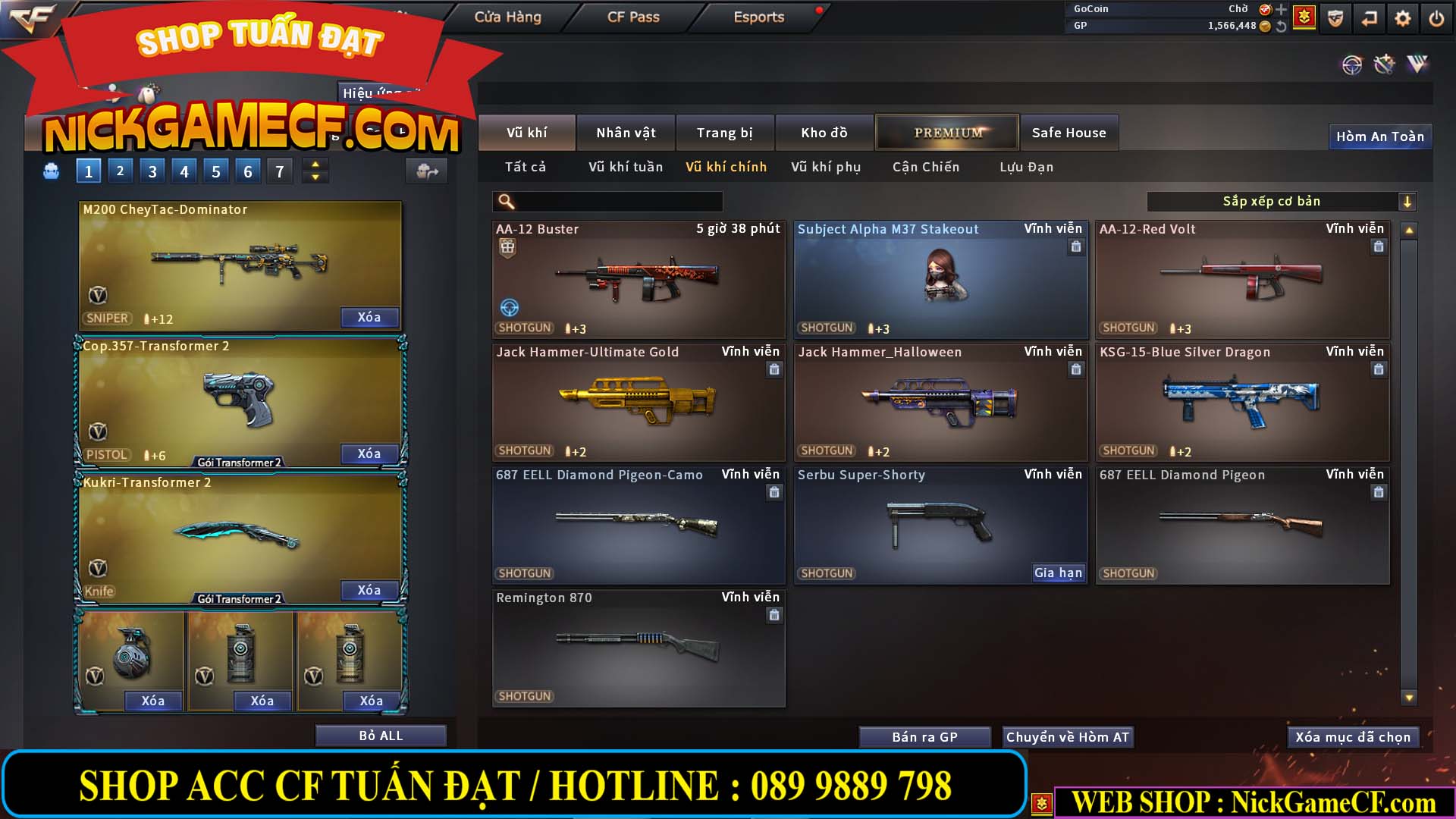 MÃ CF13080 - GIÁ : 3850K - CHIẾN C4 NÉT - 26 VIP - VIP5