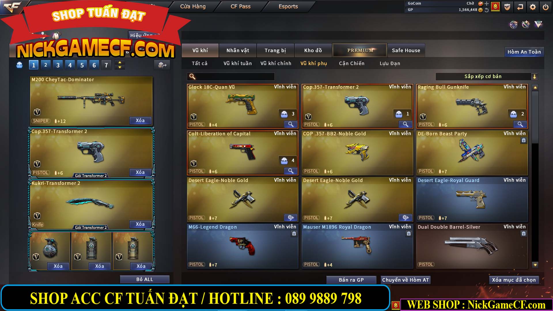 MÃ CF13080 - GIÁ : 3850K - CHIẾN C4 NÉT - 26 VIP - VIP5