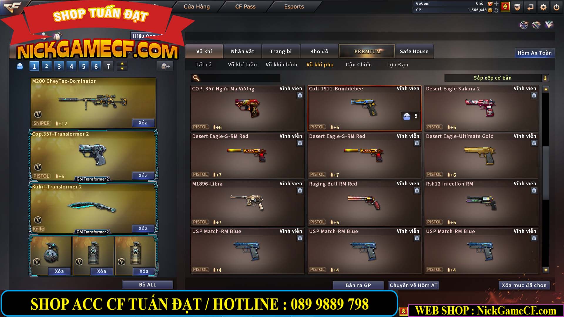 MÃ CF13080 - GIÁ : 3850K - CHIẾN C4 NÉT - 26 VIP - VIP5