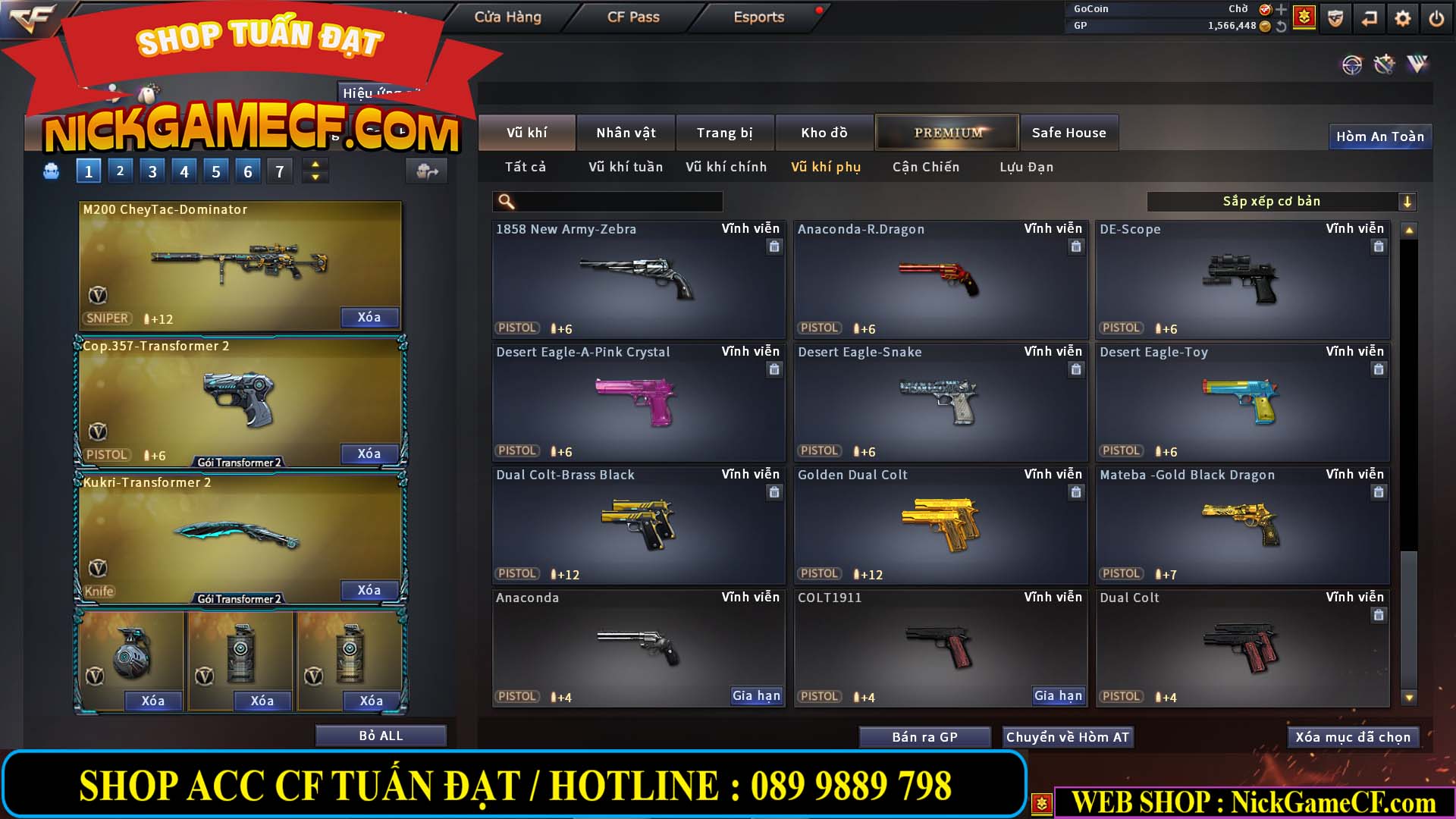 MÃ CF13080 - GIÁ : 3850K - CHIẾN C4 NÉT - 26 VIP - VIP5