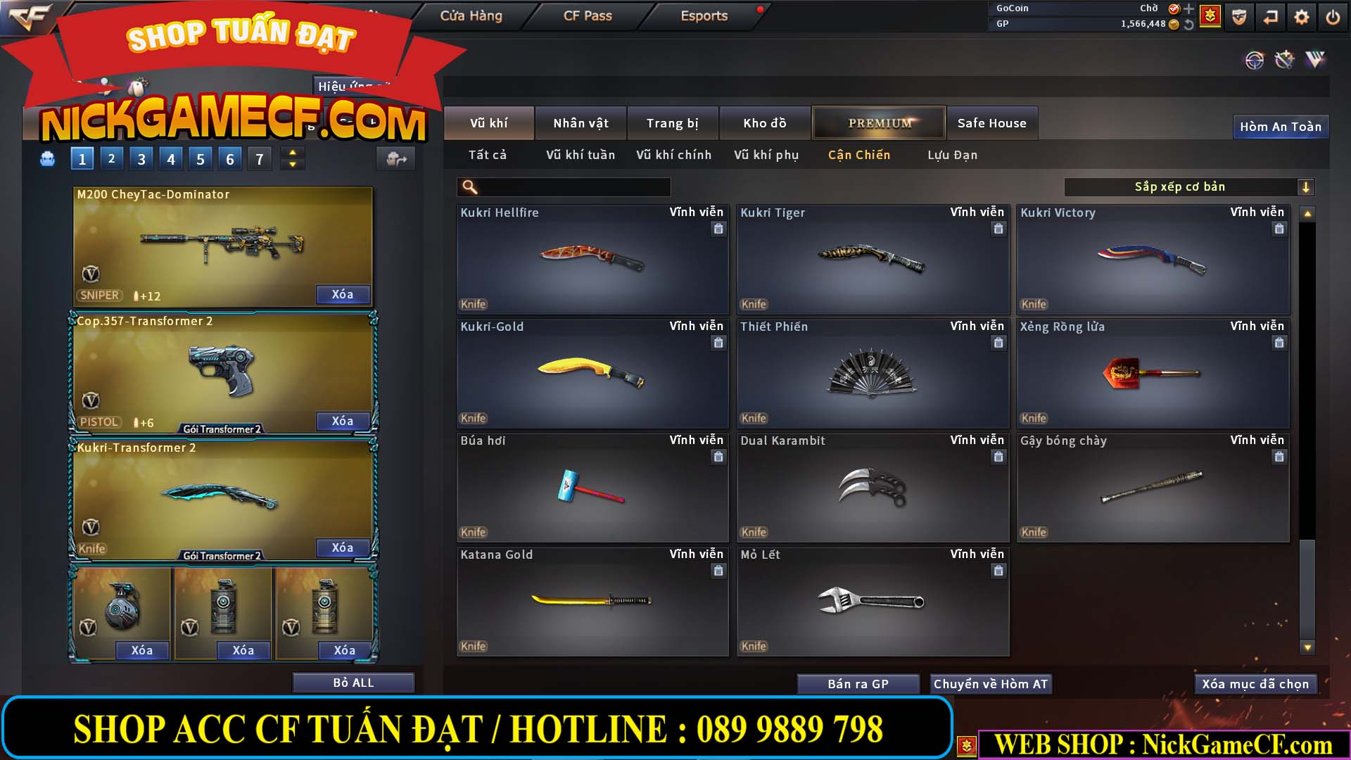 MÃ CF13080 - GIÁ : 3850K - CHIẾN C4 NÉT - 26 VIP - VIP5