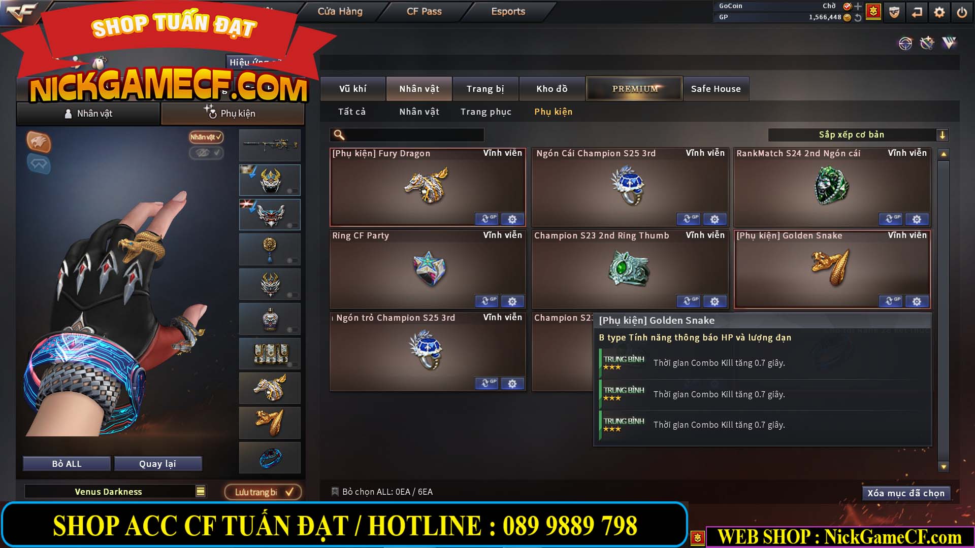 MÃ CF13080 - GIÁ : 3850K - CHIẾN C4 NÉT - 26 VIP - VIP5