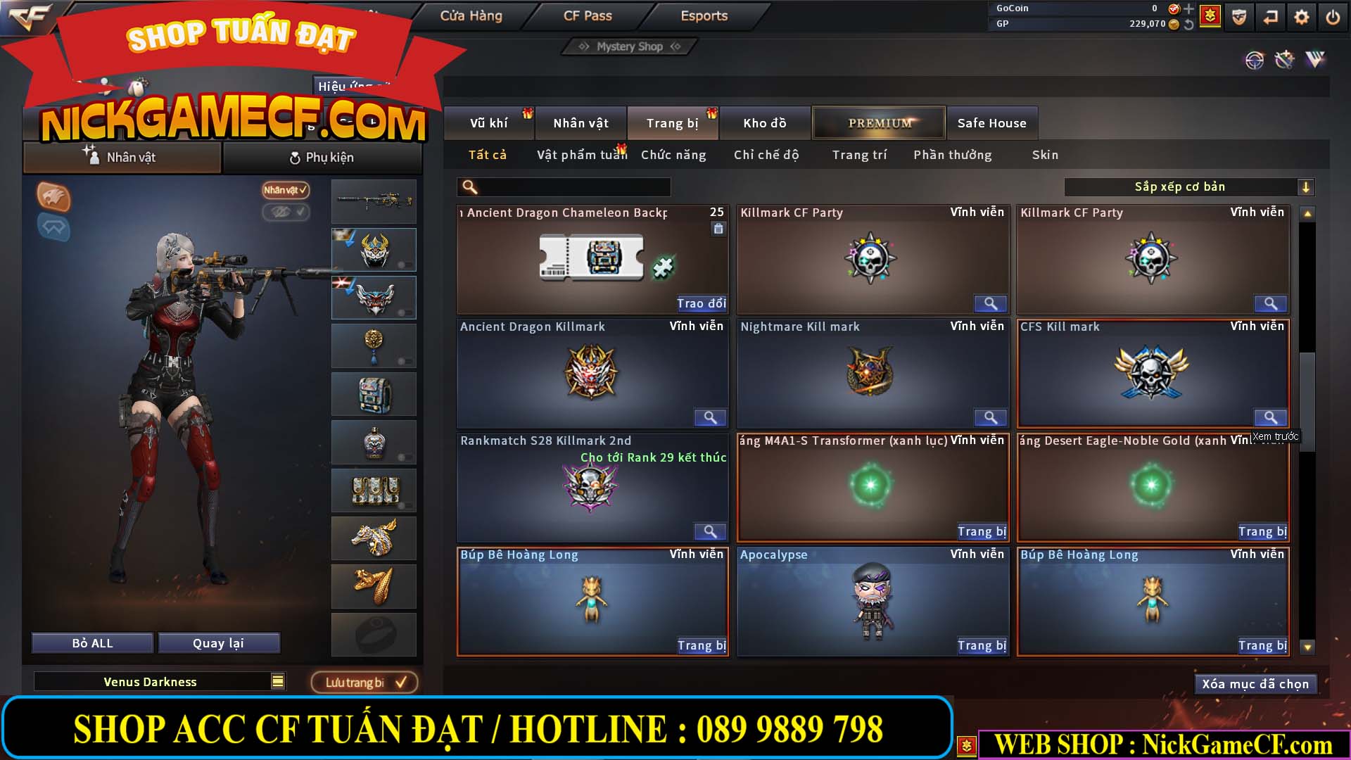 MÃ CF13080 - GIÁ : 3850K - CHIẾN C4 NÉT - 26 VIP - VIP5
