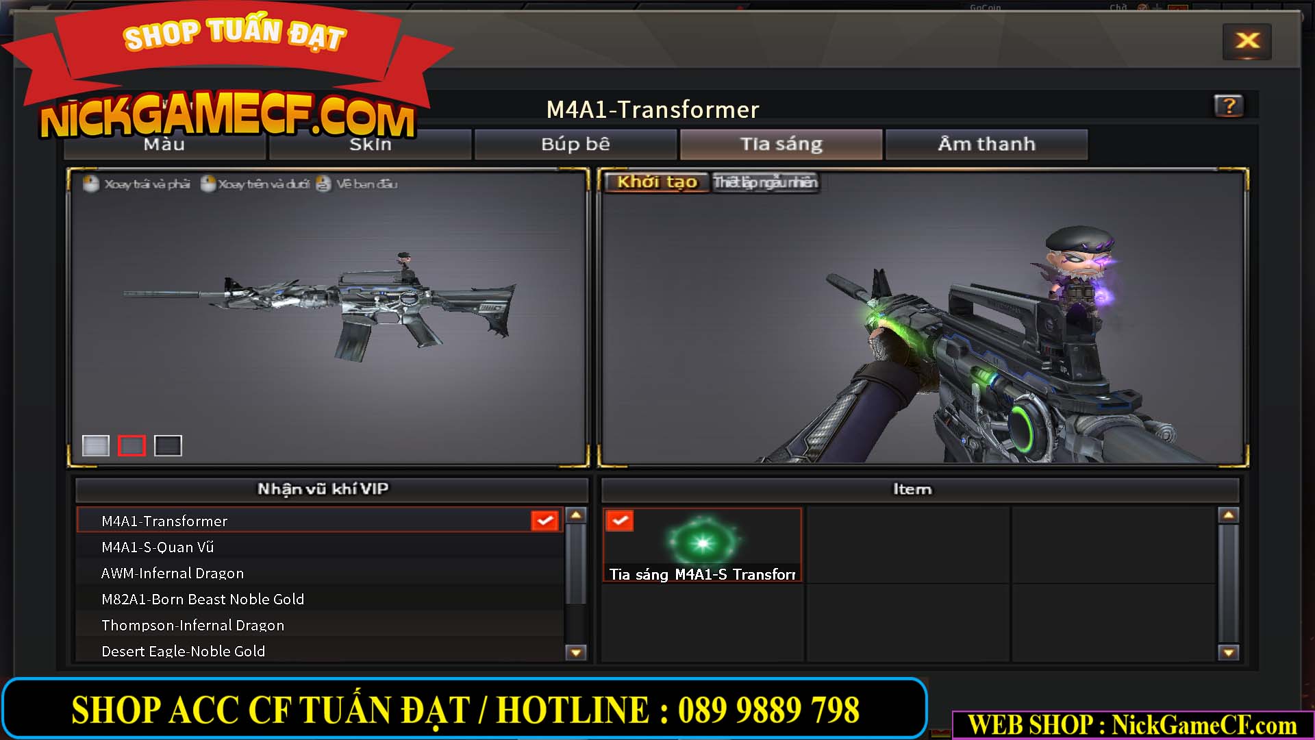 MÃ CF13080 - GIÁ : 3850K - CHIẾN C4 NÉT - 26 VIP - VIP5