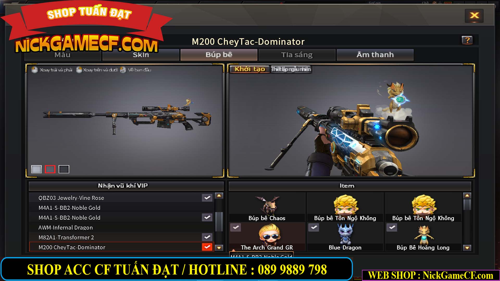 MÃ CF13080 - GIÁ : 3850K - CHIẾN C4 NÉT - 26 VIP - VIP5