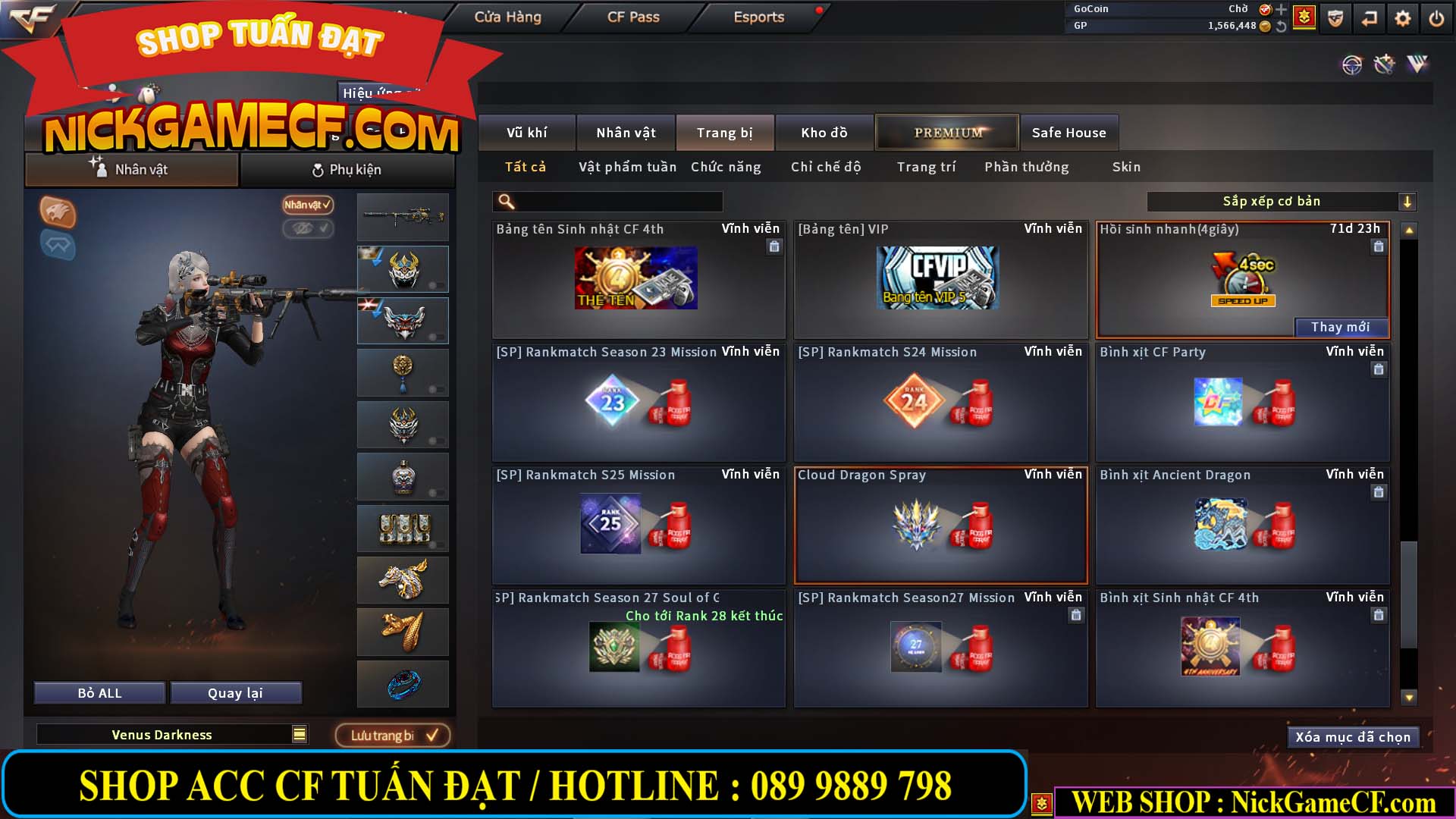 MÃ CF13080 - GIÁ : 3850K - CHIẾN C4 NÉT - 26 VIP - VIP5