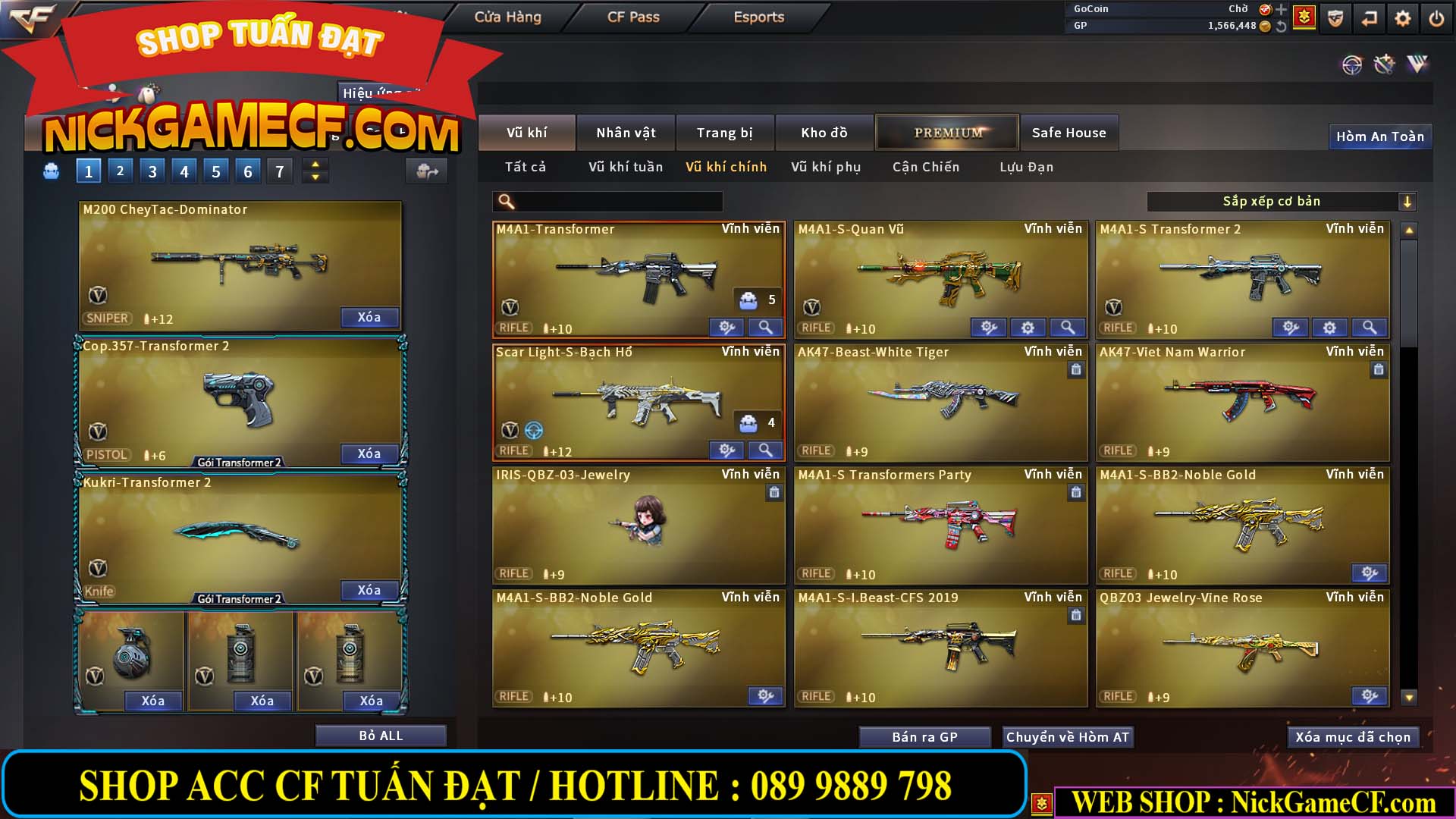 MÃ CF13080 - GIÁ : 3850K - CHIẾN C4 NÉT - 26 VIP - VIP5