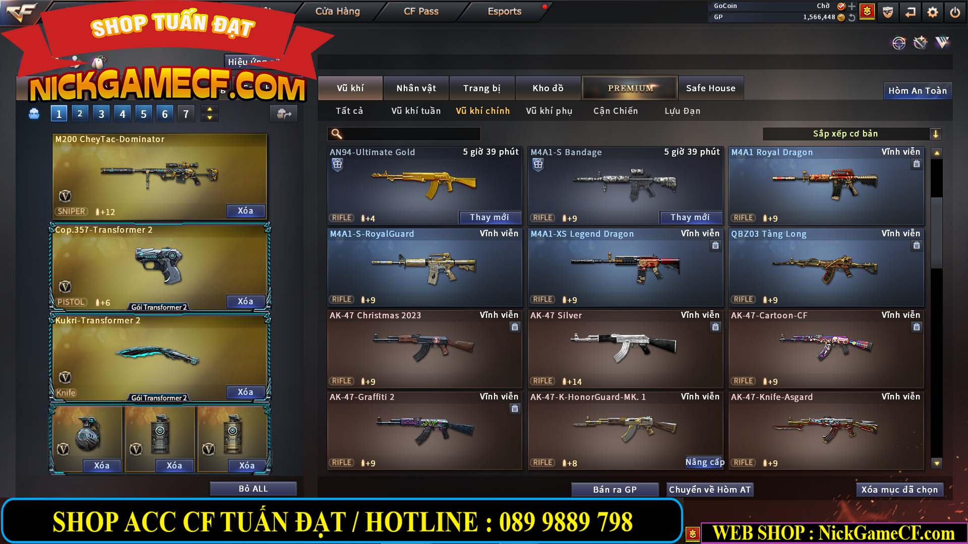 MÃ CF13080 - GIÁ : 3850K - CHIẾN C4 NÉT - 26 VIP - VIP5