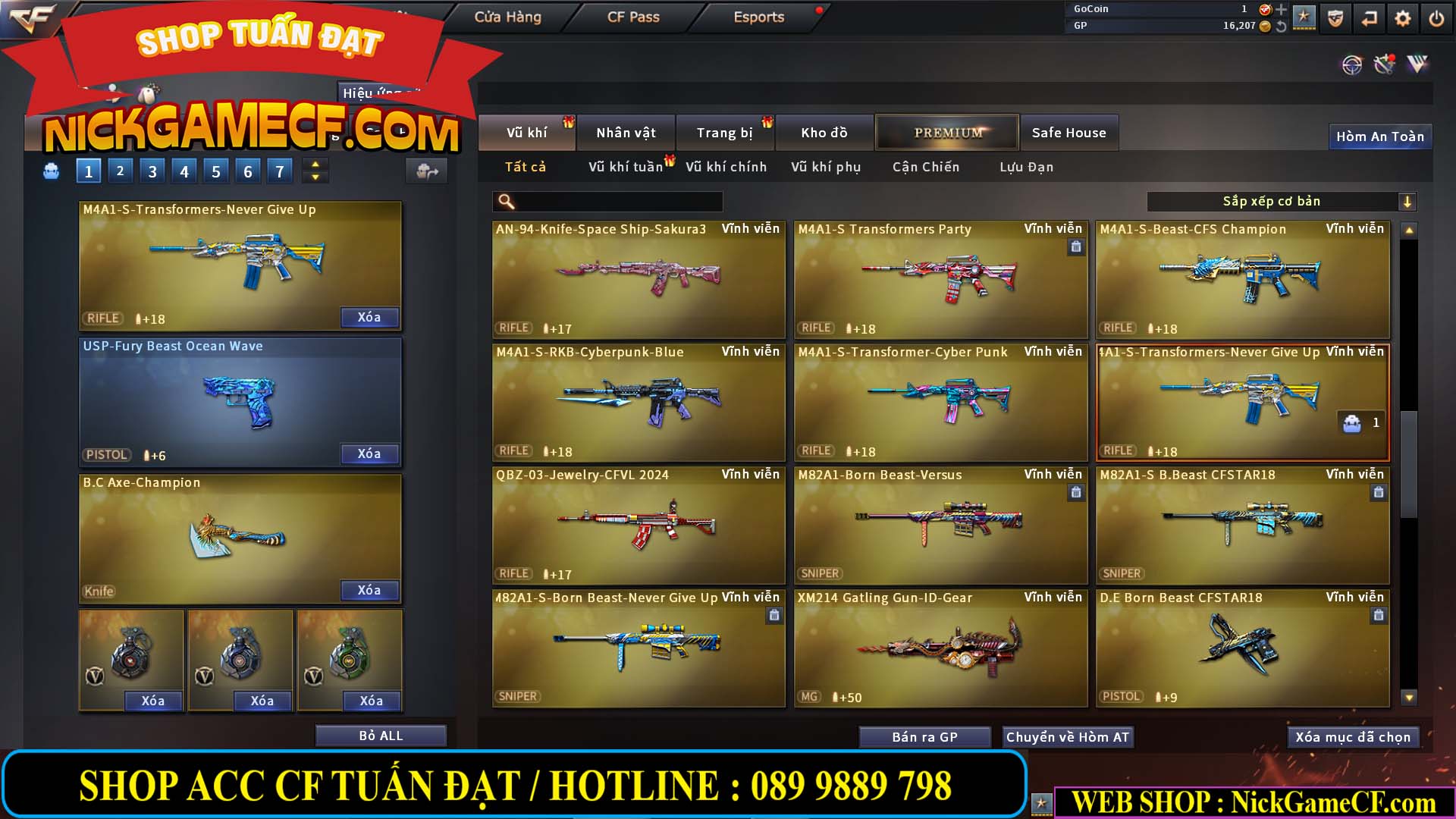 MÃ CF13082 - GIÁ : 10M5 - SIÊU PHẨM C4 - 62 VIP - VIP7