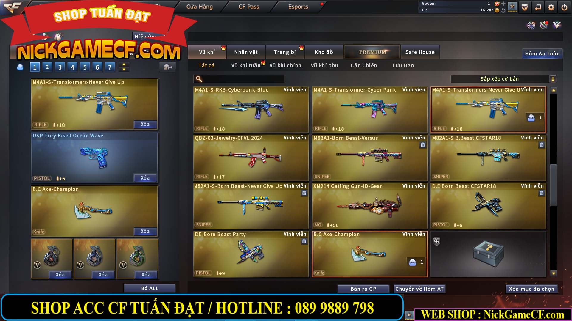 MÃ CF13082 - GIÁ : 10M5 - SIÊU PHẨM C4 - 62 VIP - VIP7