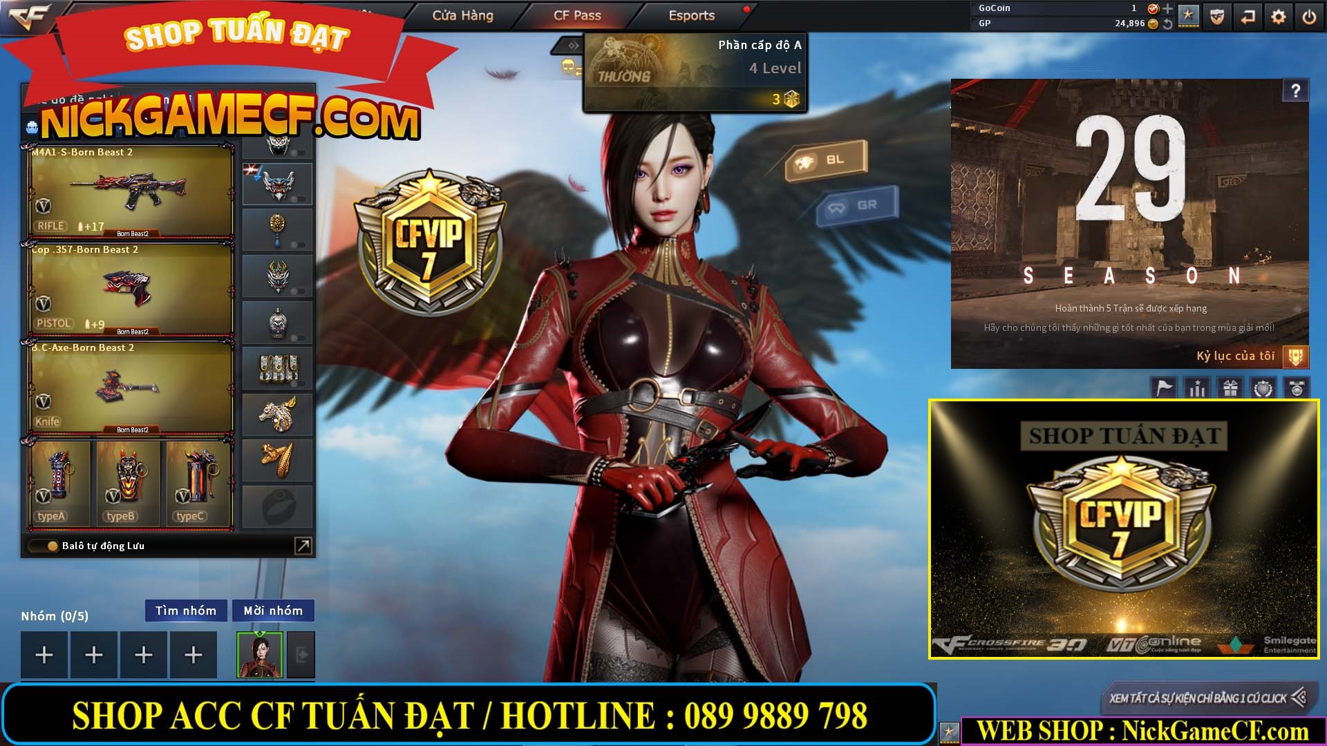 MÃ CF13082 - GIÁ : 10M5 - SIÊU PHẨM C4 - 62 VIP - VIP7