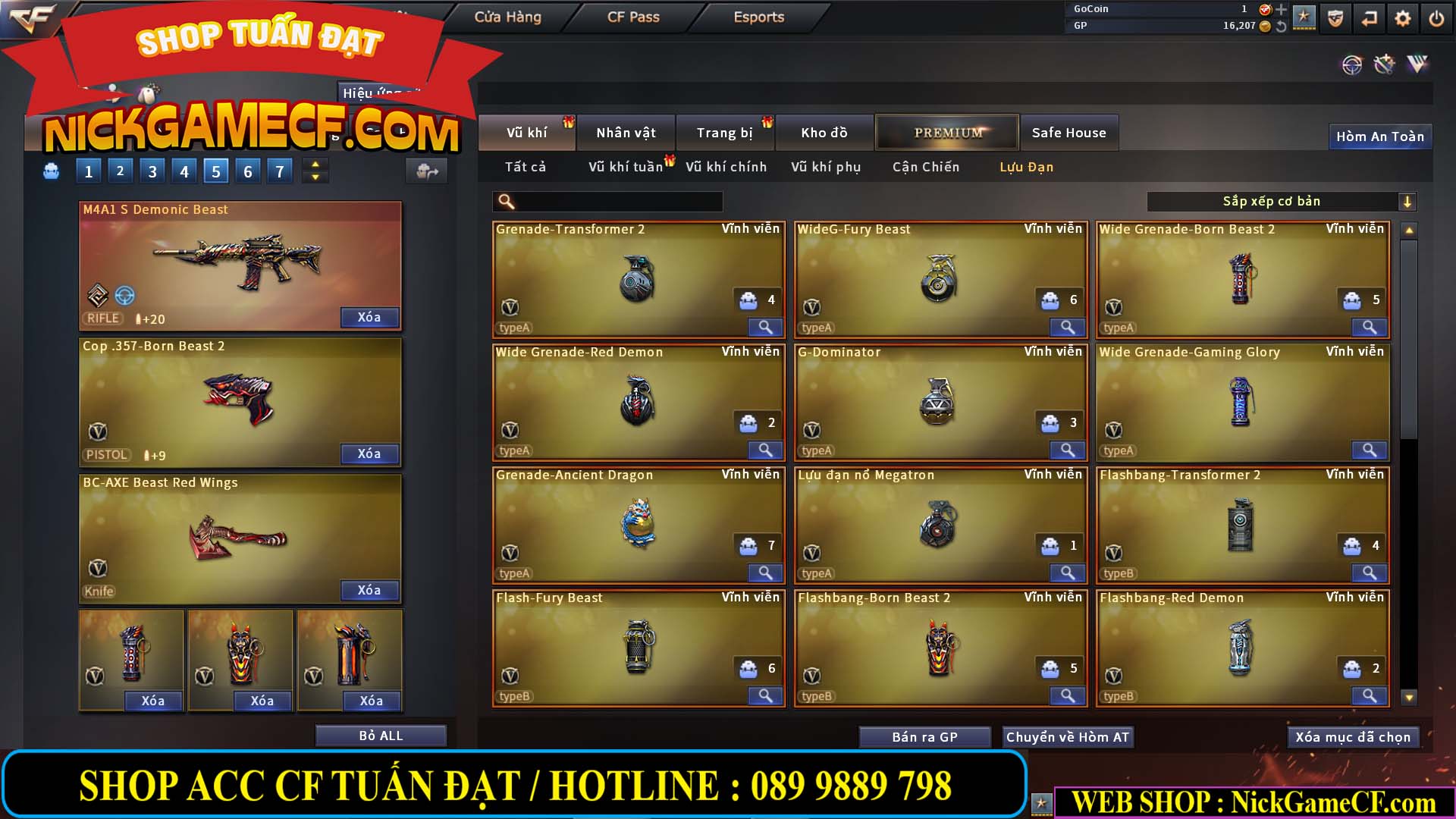 MÃ CF13082 - GIÁ : 10M5 - SIÊU PHẨM C4 - 62 VIP - VIP7