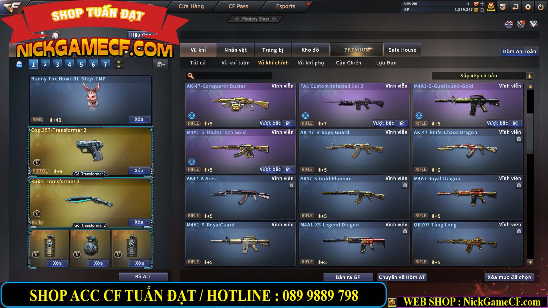 MÃ CF13083 - GIÁ : 6M2 - CHIẾN C4 - ZOM - 58 VIP - VIP5