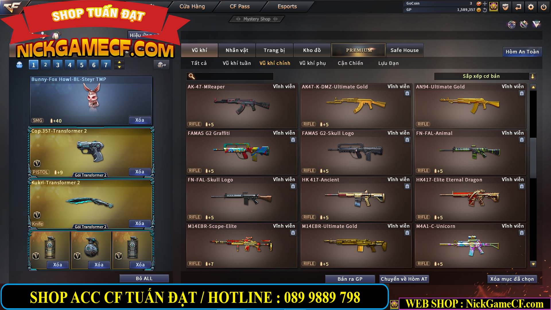 MÃ CF13083 - GIÁ : 6M2 - CHIẾN C4 - ZOM - 58 VIP - VIP5