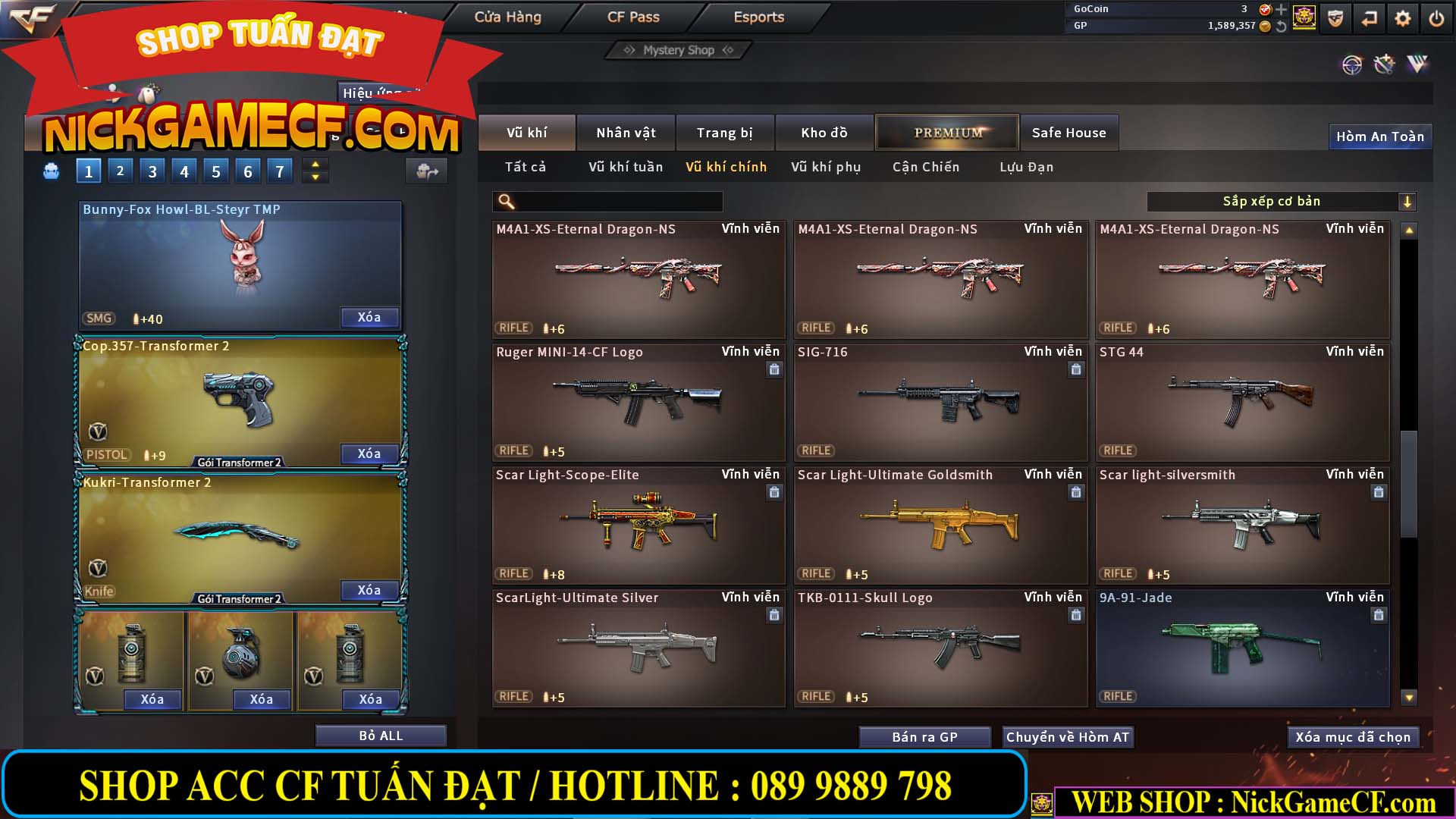 MÃ CF13083 - GIÁ : 6M2 - CHIẾN C4 - ZOM - 58 VIP - VIP5
