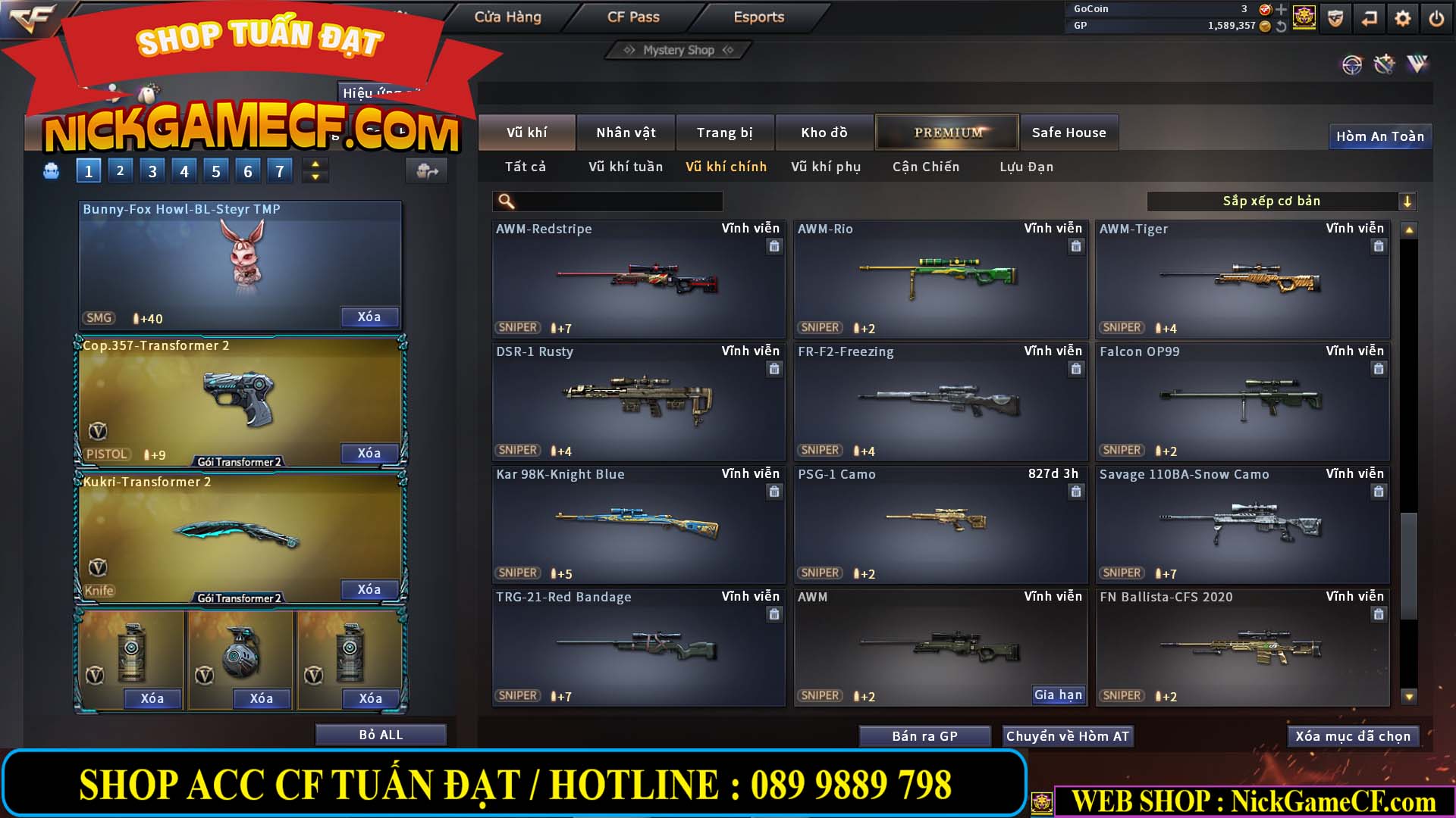 MÃ CF13083 - GIÁ : 6M2 - CHIẾN C4 - ZOM - 58 VIP - VIP5