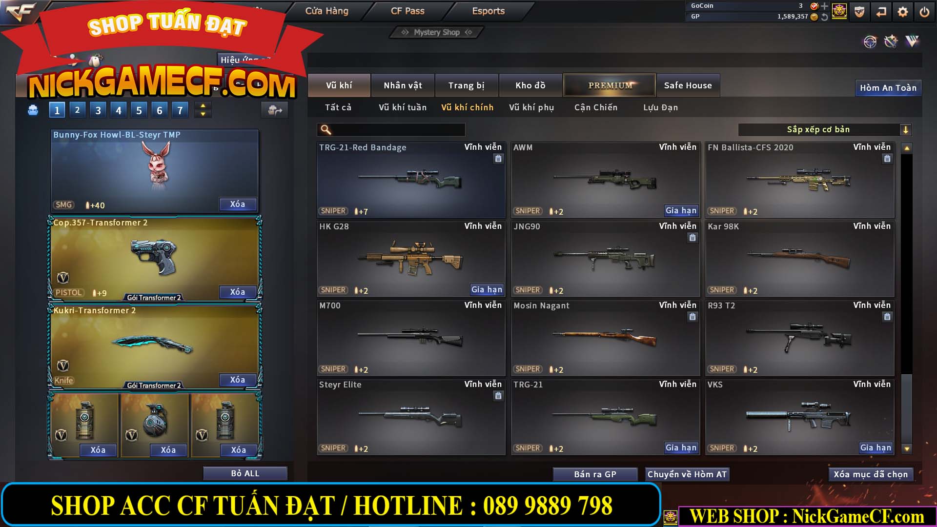MÃ CF13083 - GIÁ : 6M2 - CHIẾN C4 - ZOM - 58 VIP - VIP5