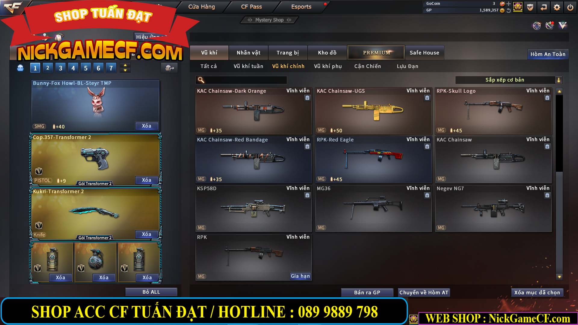 MÃ CF13083 - GIÁ : 6M2 - CHIẾN C4 - ZOM - 58 VIP - VIP5