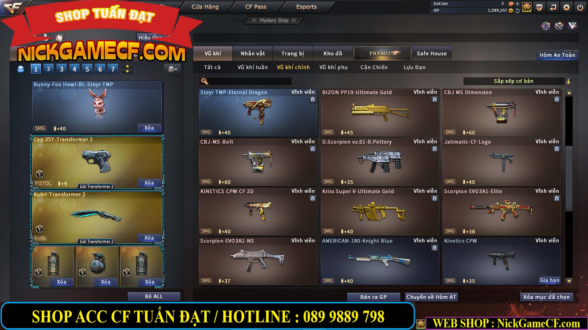 MÃ CF13083 - GIÁ : 6M2 - CHIẾN C4 - ZOM - 58 VIP - VIP5