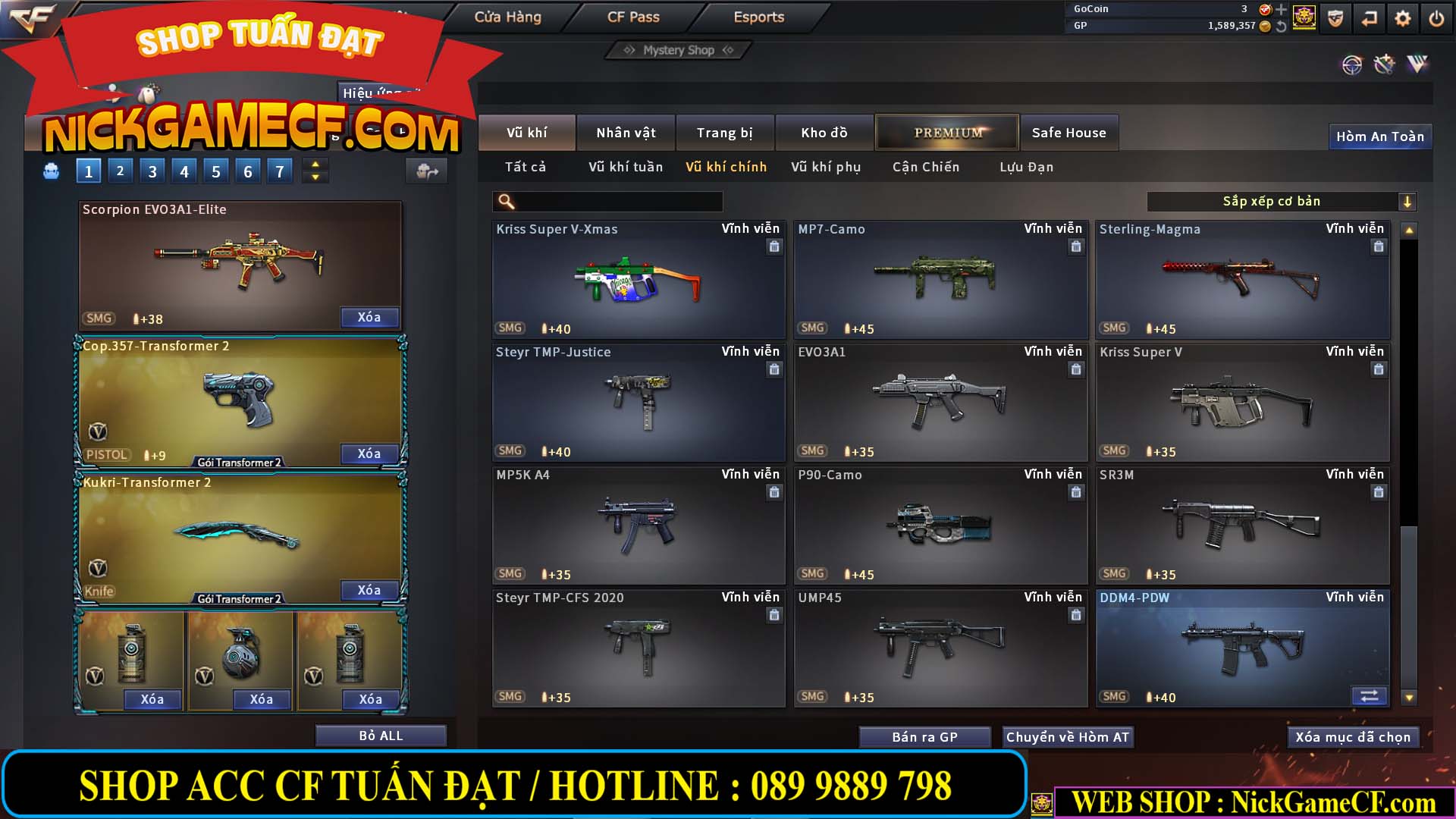 MÃ CF13083 - GIÁ : 6M2 - CHIẾN C4 - ZOM - 58 VIP - VIP5