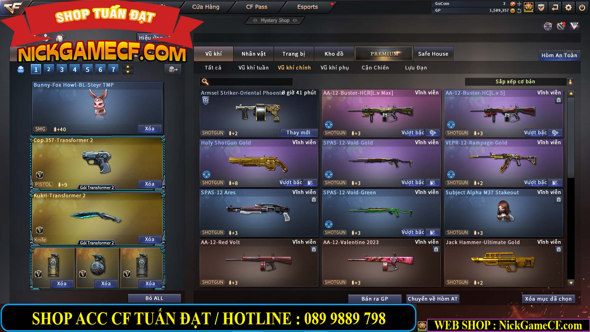 MÃ CF13083 - GIÁ : 6M2 - CHIẾN C4 - ZOM - 58 VIP - VIP5