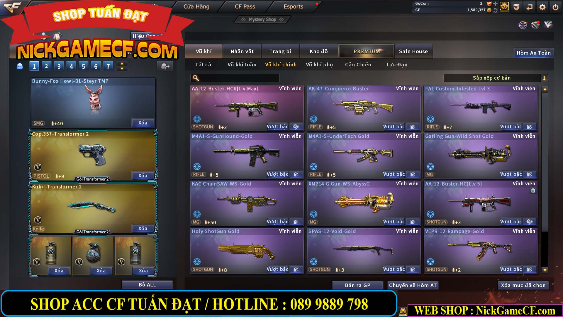 MÃ CF13083 - GIÁ : 6M2 - CHIẾN C4 - ZOM - 58 VIP - VIP5