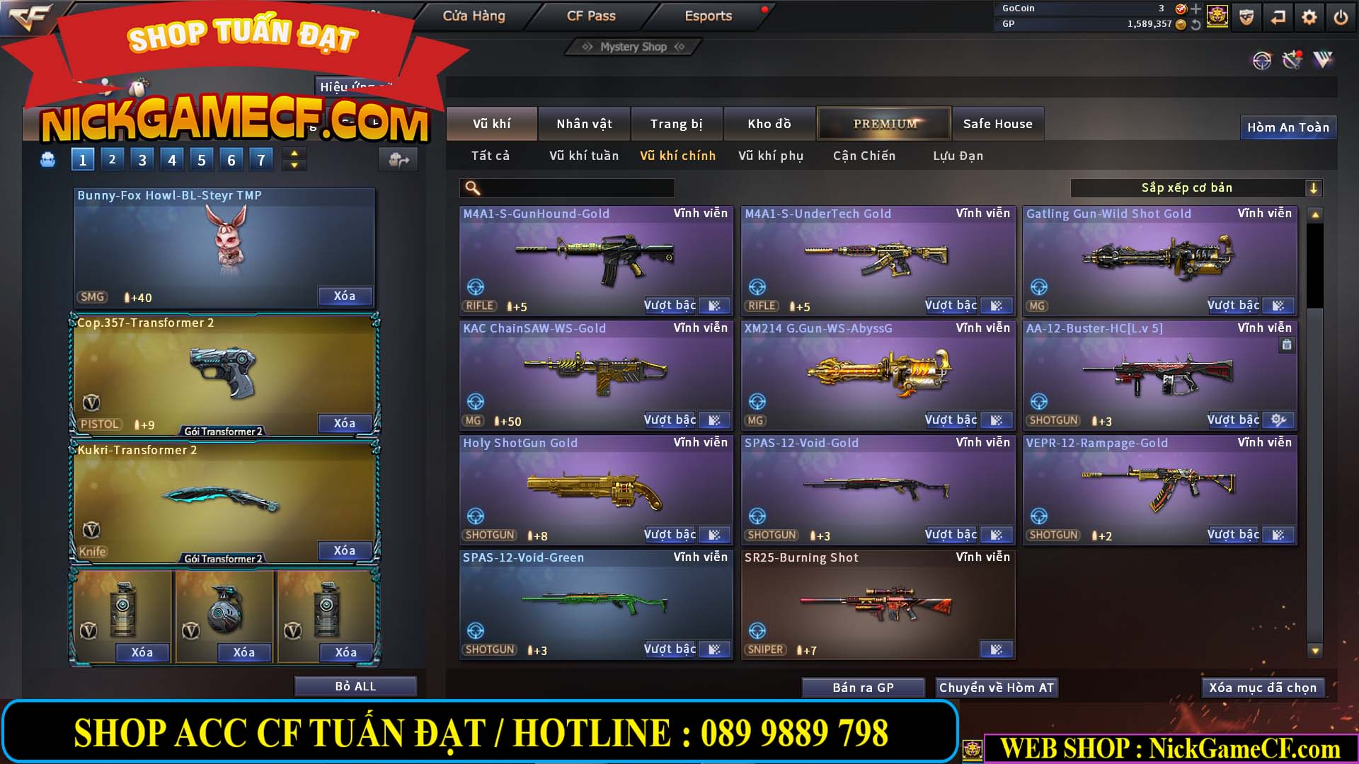 MÃ CF13083 - GIÁ : 6M2 - CHIẾN C4 - ZOM - 58 VIP - VIP5