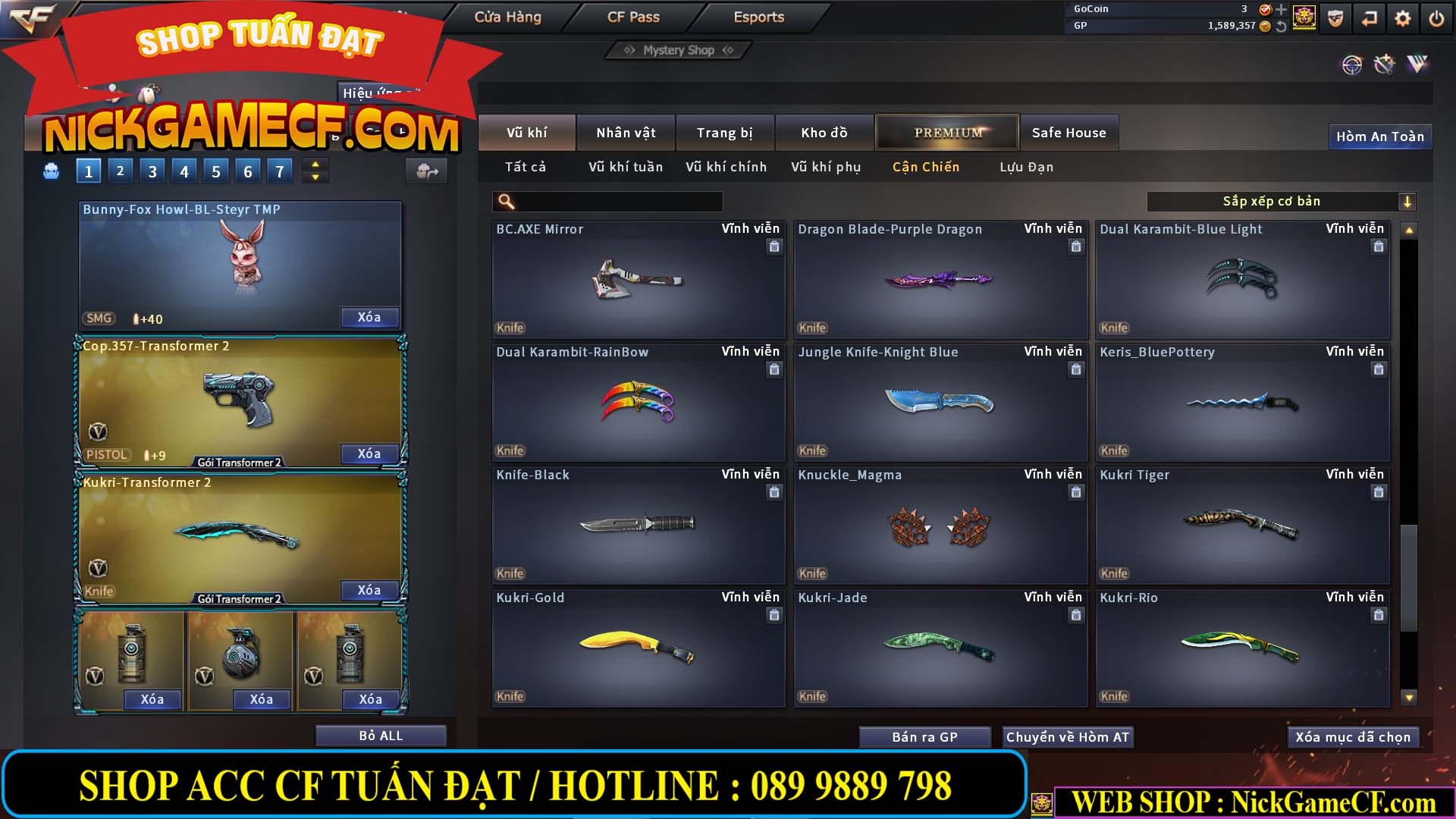 MÃ CF13083 - GIÁ : 6M2 - CHIẾN C4 - ZOM - 58 VIP - VIP5