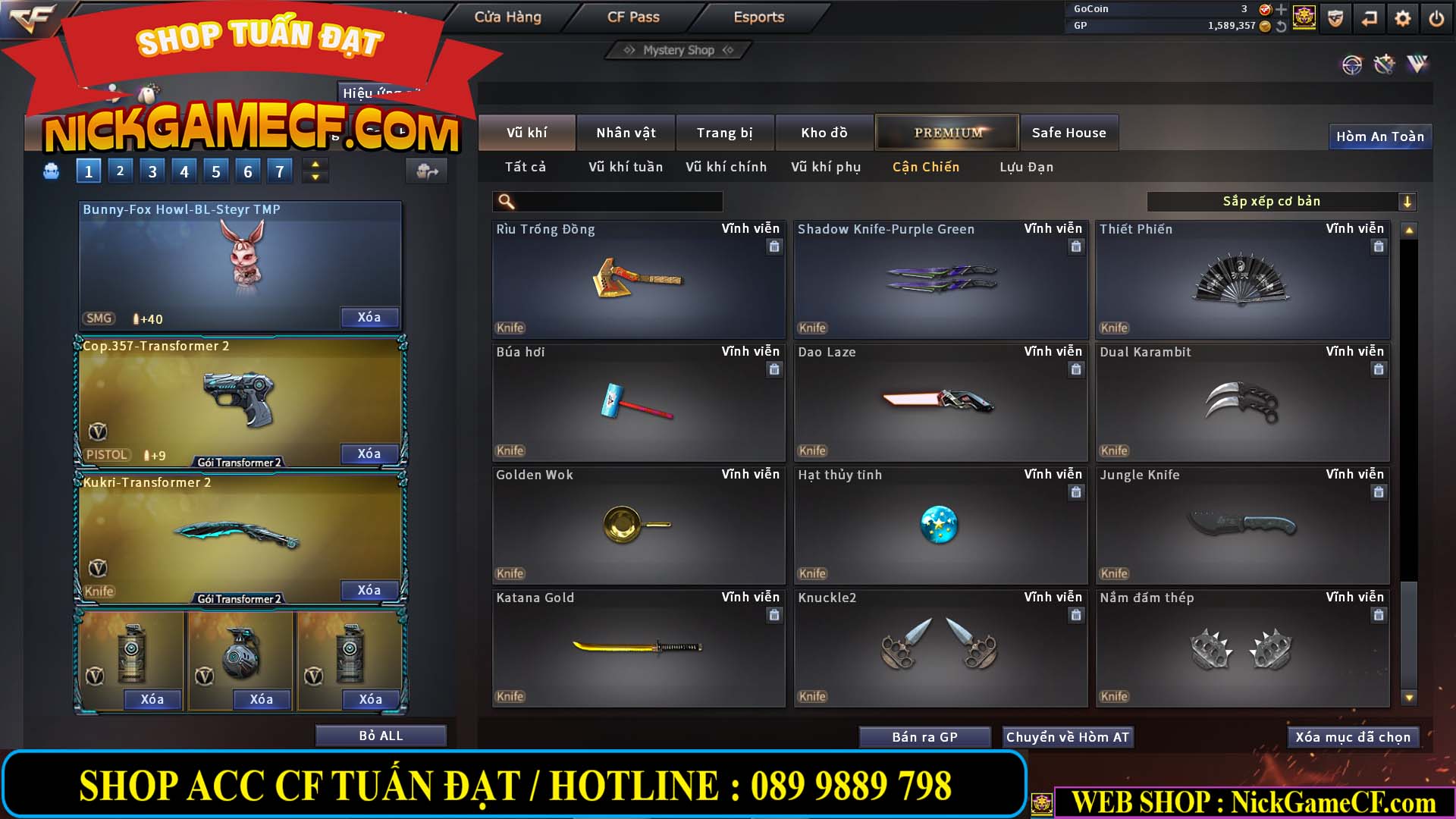 MÃ CF13083 - GIÁ : 6M2 - CHIẾN C4 - ZOM - 58 VIP - VIP5