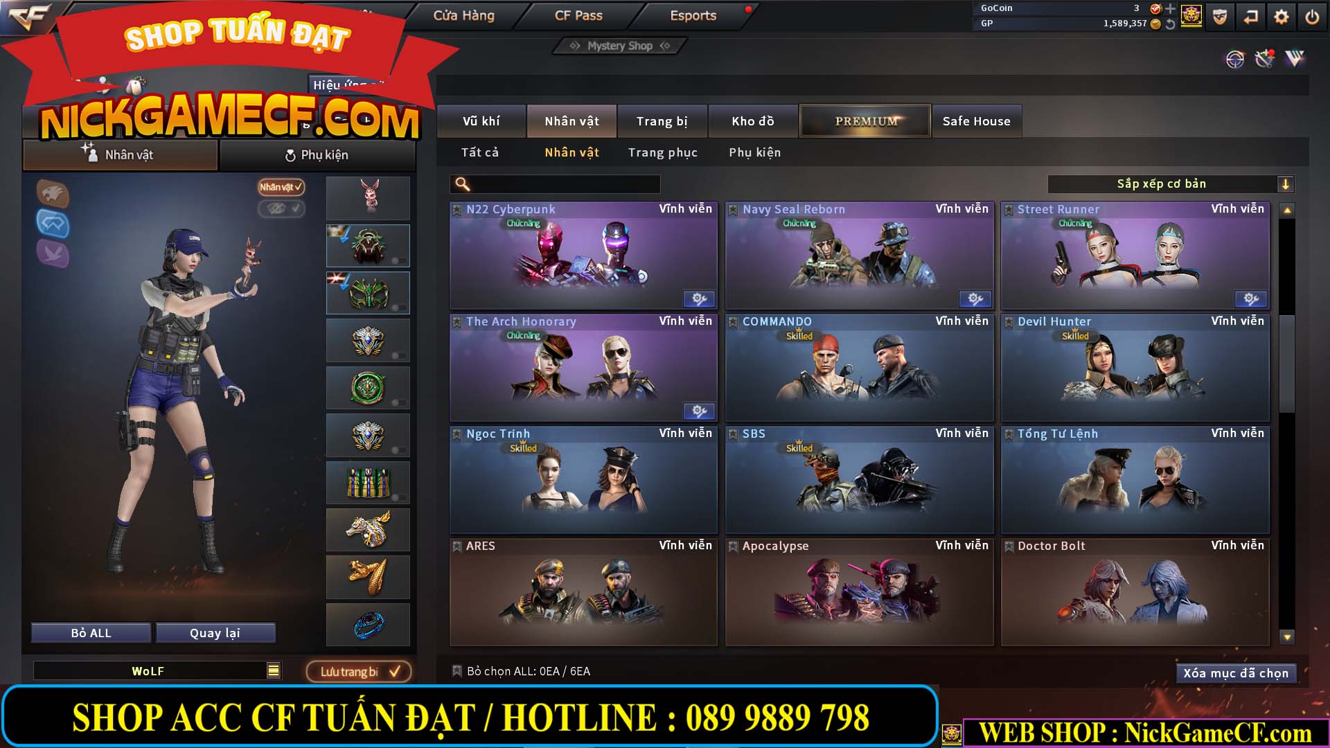 MÃ CF13083 - GIÁ : 6M2 - CHIẾN C4 - ZOM - 58 VIP - VIP5