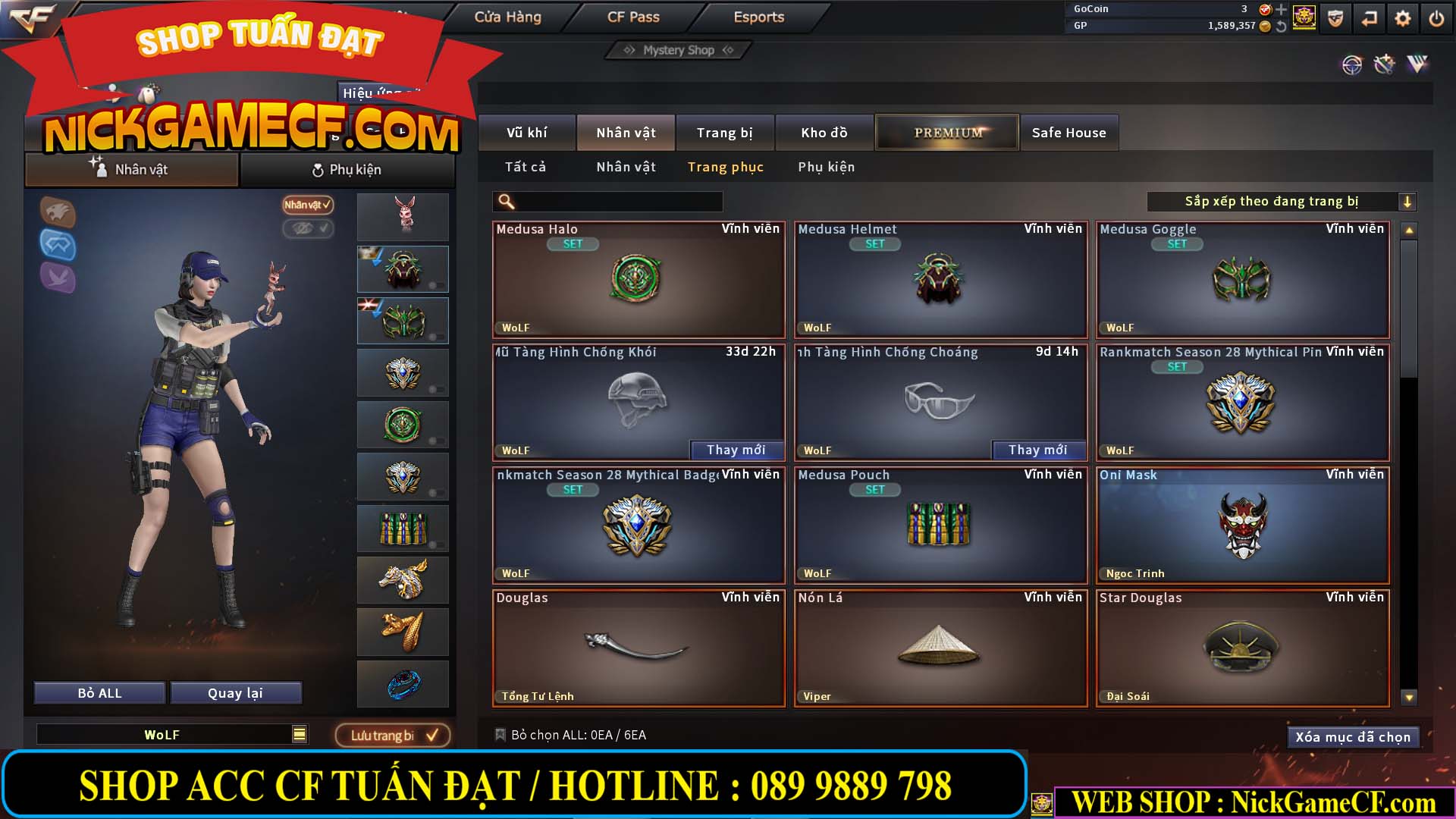 MÃ CF13083 - GIÁ : 6M2 - CHIẾN C4 - ZOM - 58 VIP - VIP5