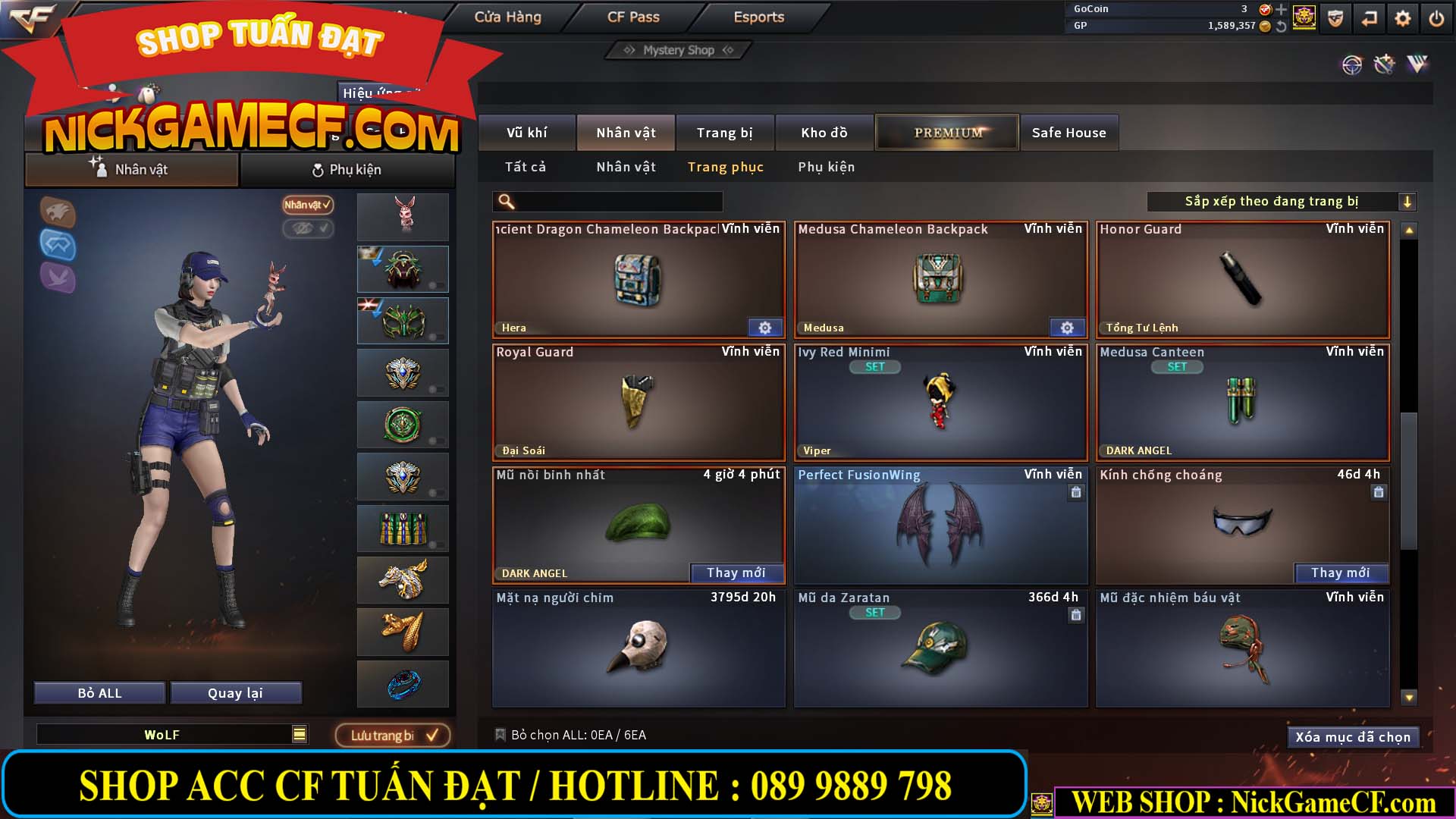 MÃ CF13083 - GIÁ : 6M2 - CHIẾN C4 - ZOM - 58 VIP - VIP5